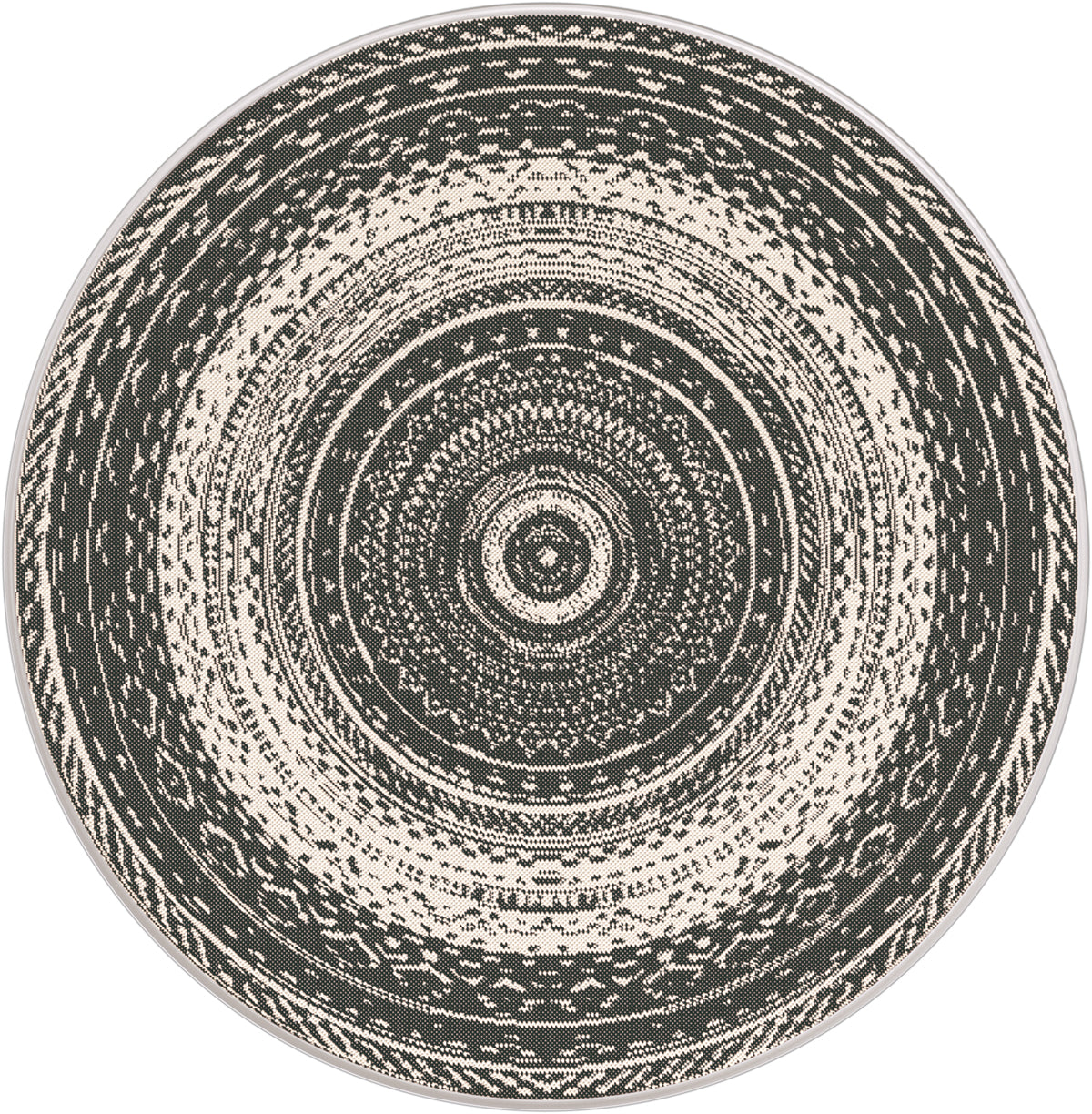 Garden Impressions Outdoor-Teppich Antik dunkelgrau Ø160cm