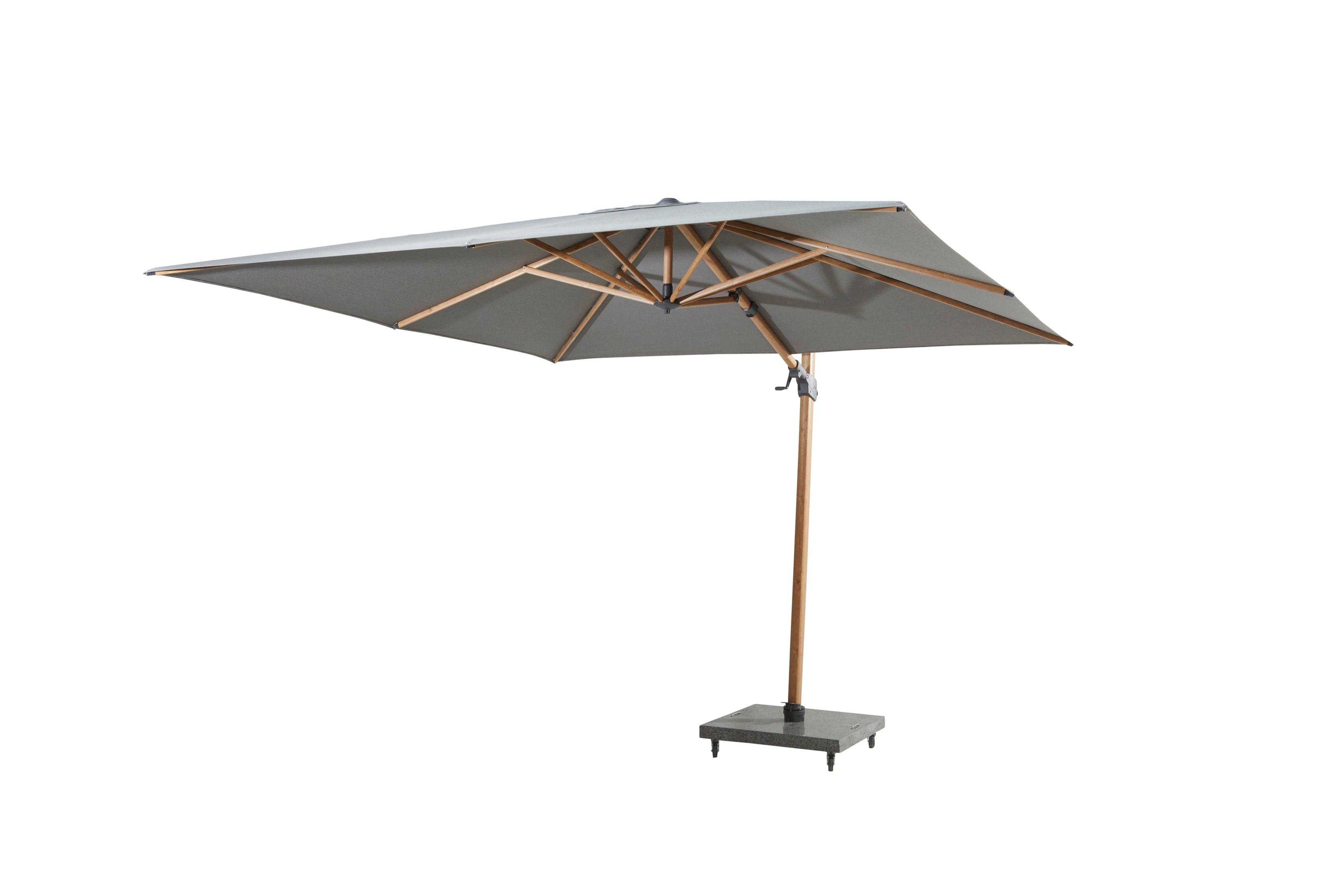 4 Seasons Outdoor Siesta Premium 300 x 300 cm Holzoptik Anthrazit