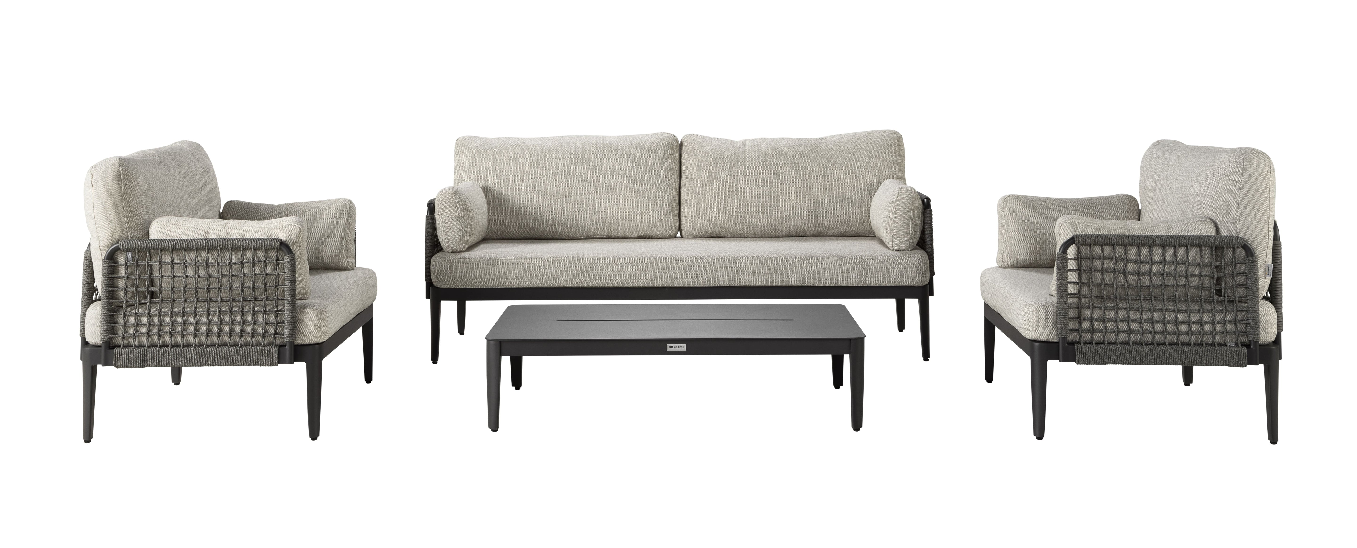 Callisto Outdoor Lounge-Set Nikiti 4-teilig