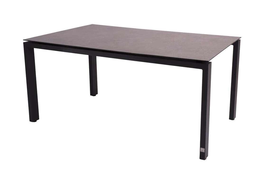 4 Seasons Outdoor Dining Set Fabrice anthrazit-Goa HPL Schiefer anthrazit 160x95cm 5-teilig