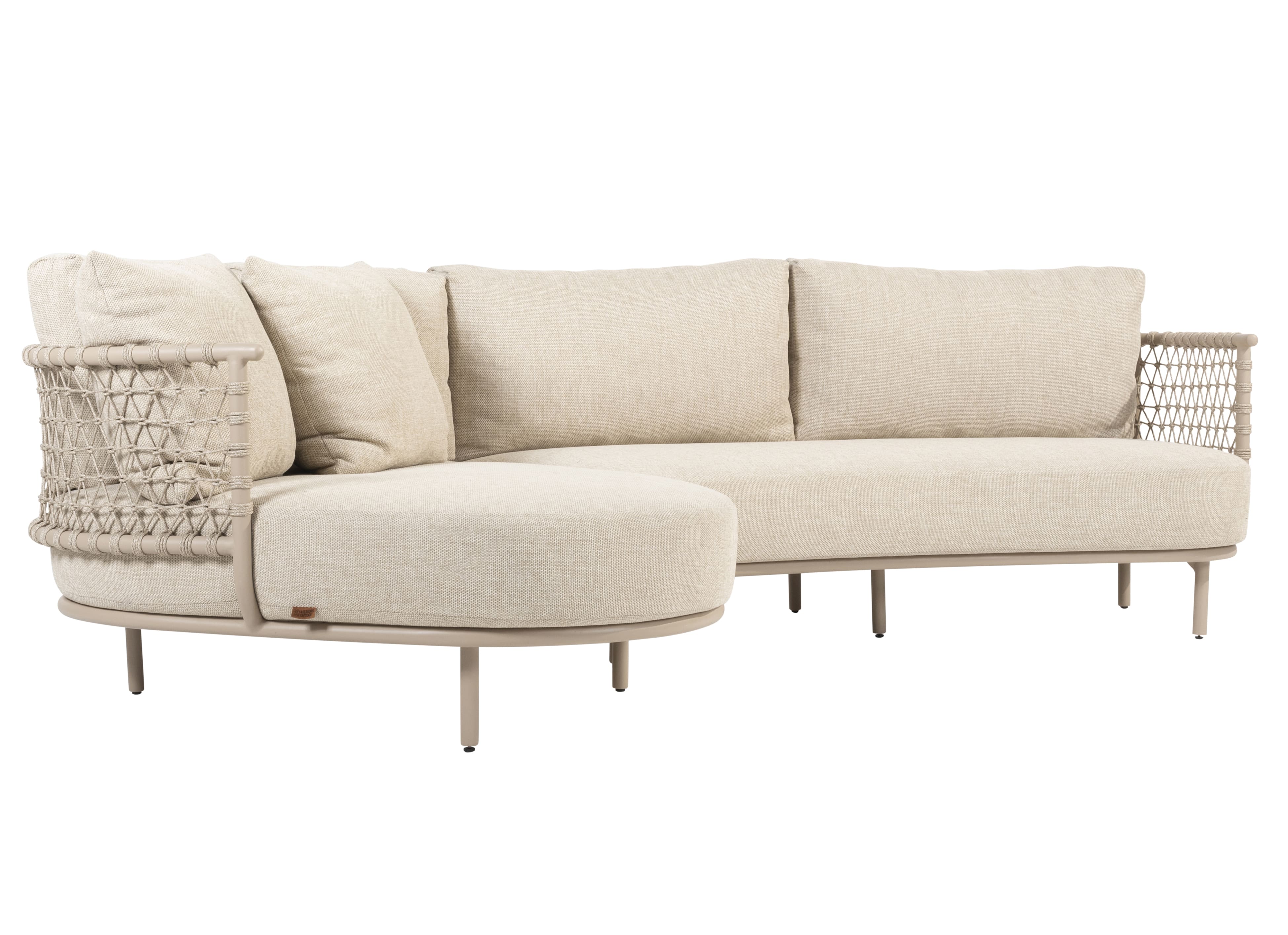 4 Seasons Outdoor Chaiselongue Sardinia latte 3-teilig