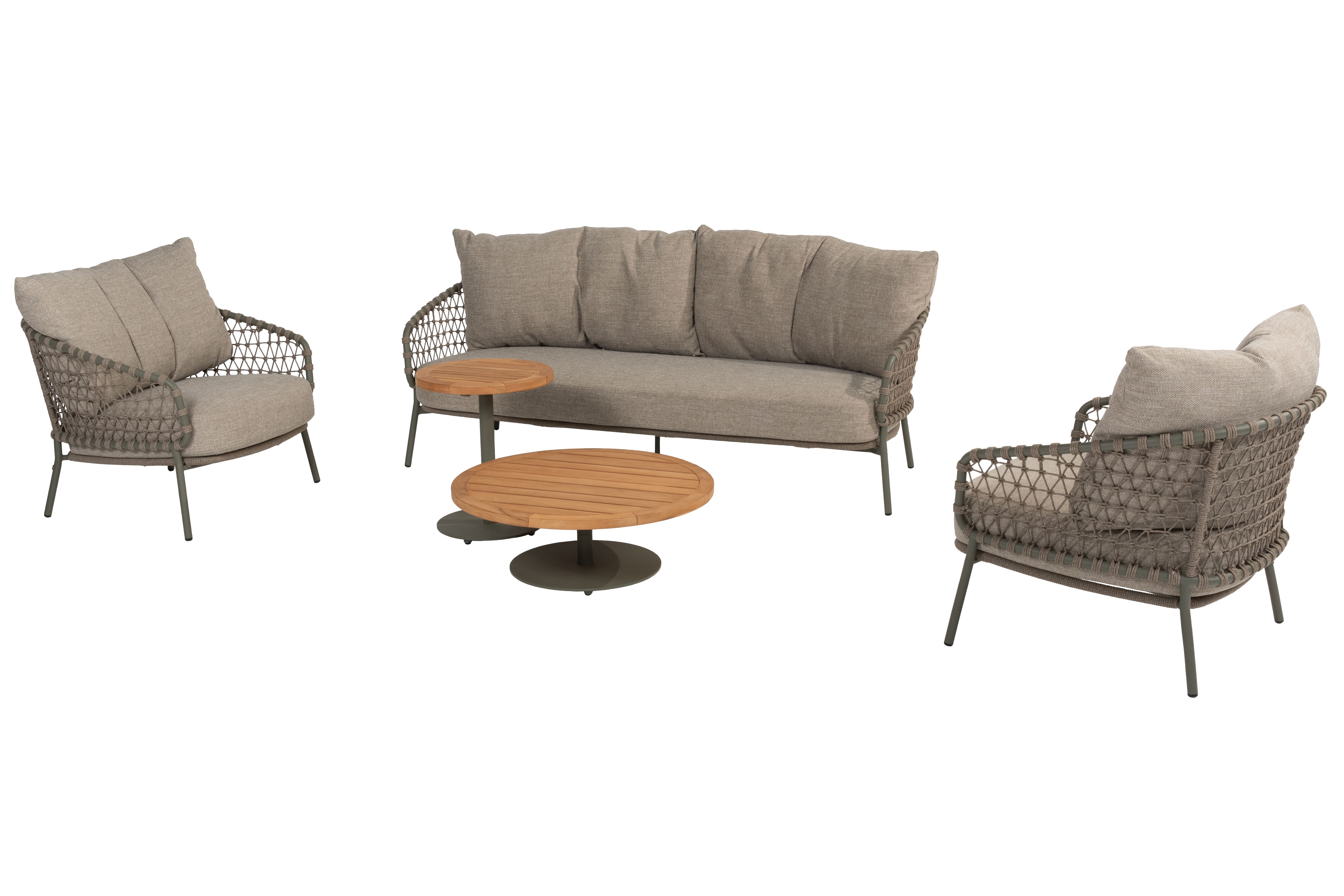 4 Seasons Outdoor Lounge-Set Jura oliv 5-teilig