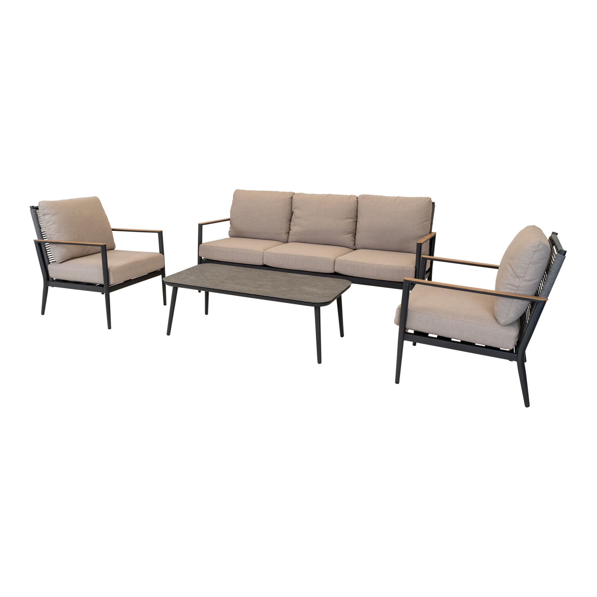Lesli Living Lounge-Set Feda 4-teilig