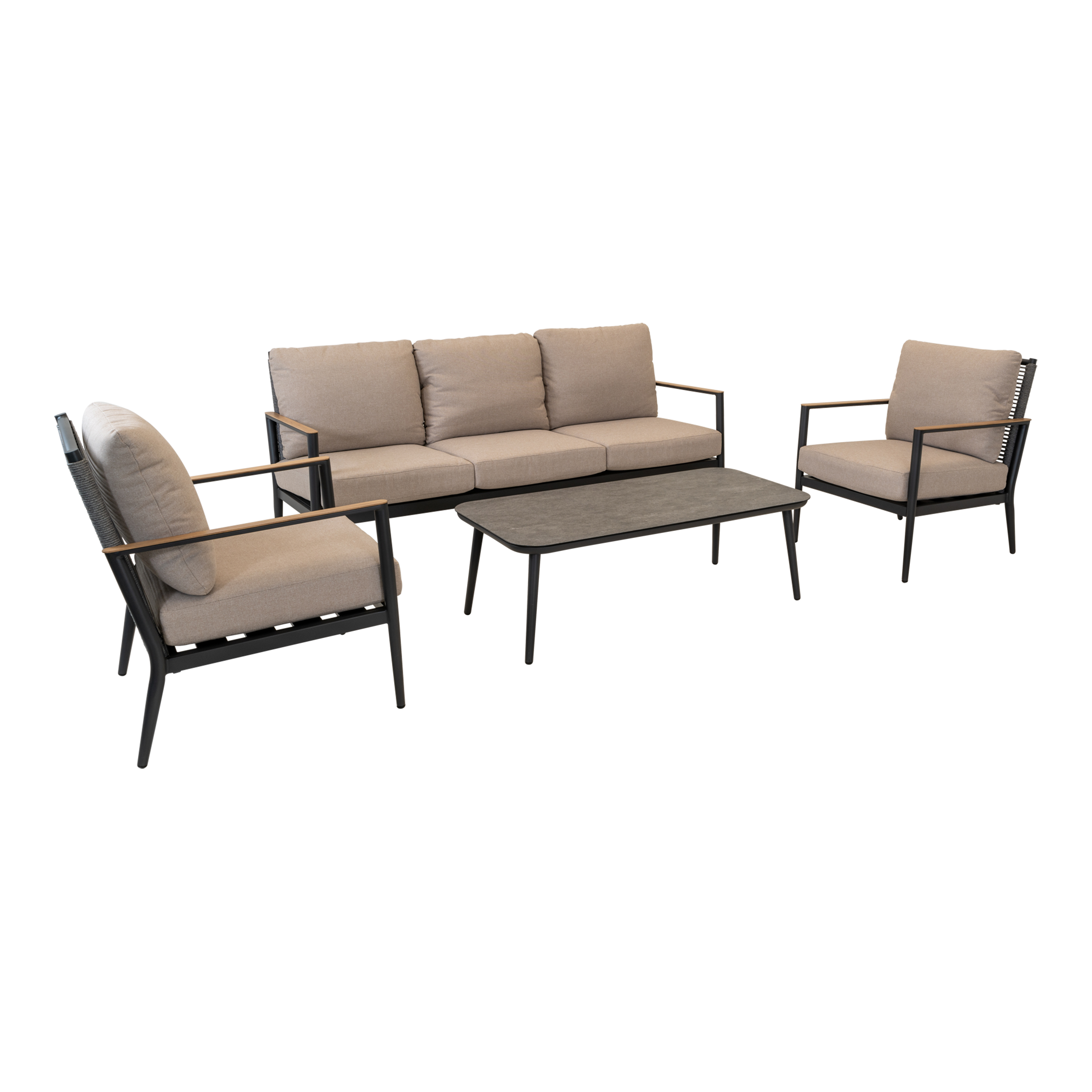 Lesli Living Lounge-Set Feda 4-teilig