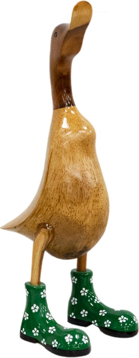 Jojo Living Holzstiefel in Entengrün, 32 cm