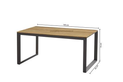 Taste 4SO Esstisch Heritage Teak 160x95cm