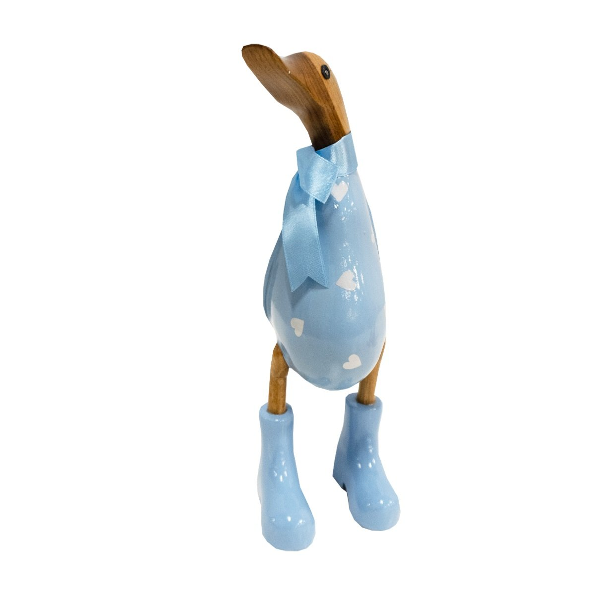 Jojo Living Houten Blauwe Baby eend 30cm