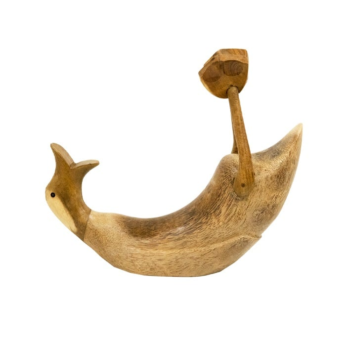 Jojo Living Holz-Flaschenhalter Ente