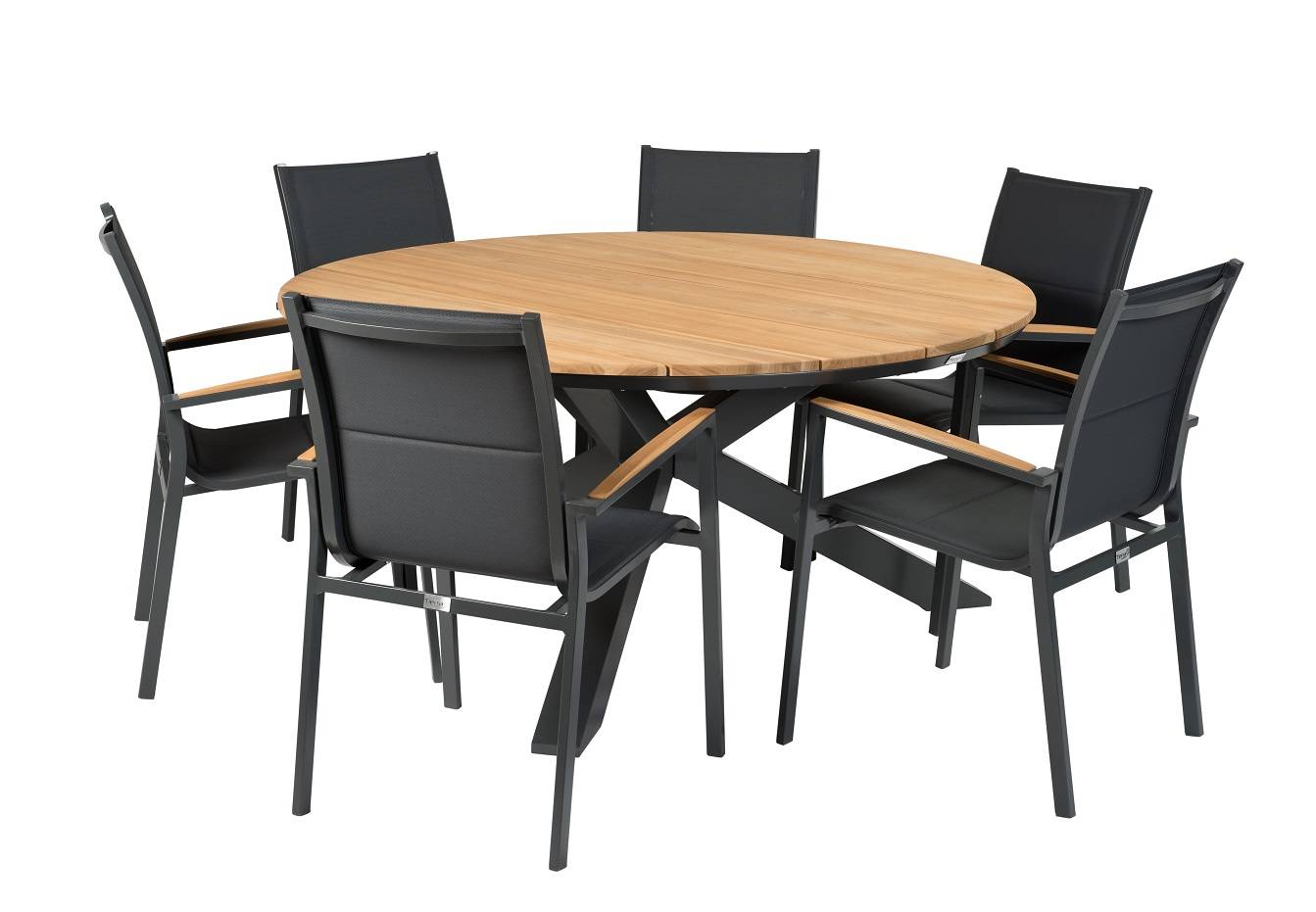 Tierra Outdoor Diningset Foxx-Omnigo ø150cm 7-teilig