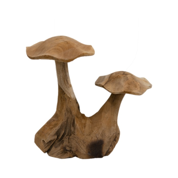 Jojo Living Mushroom doppeltes Teakholz 30cm