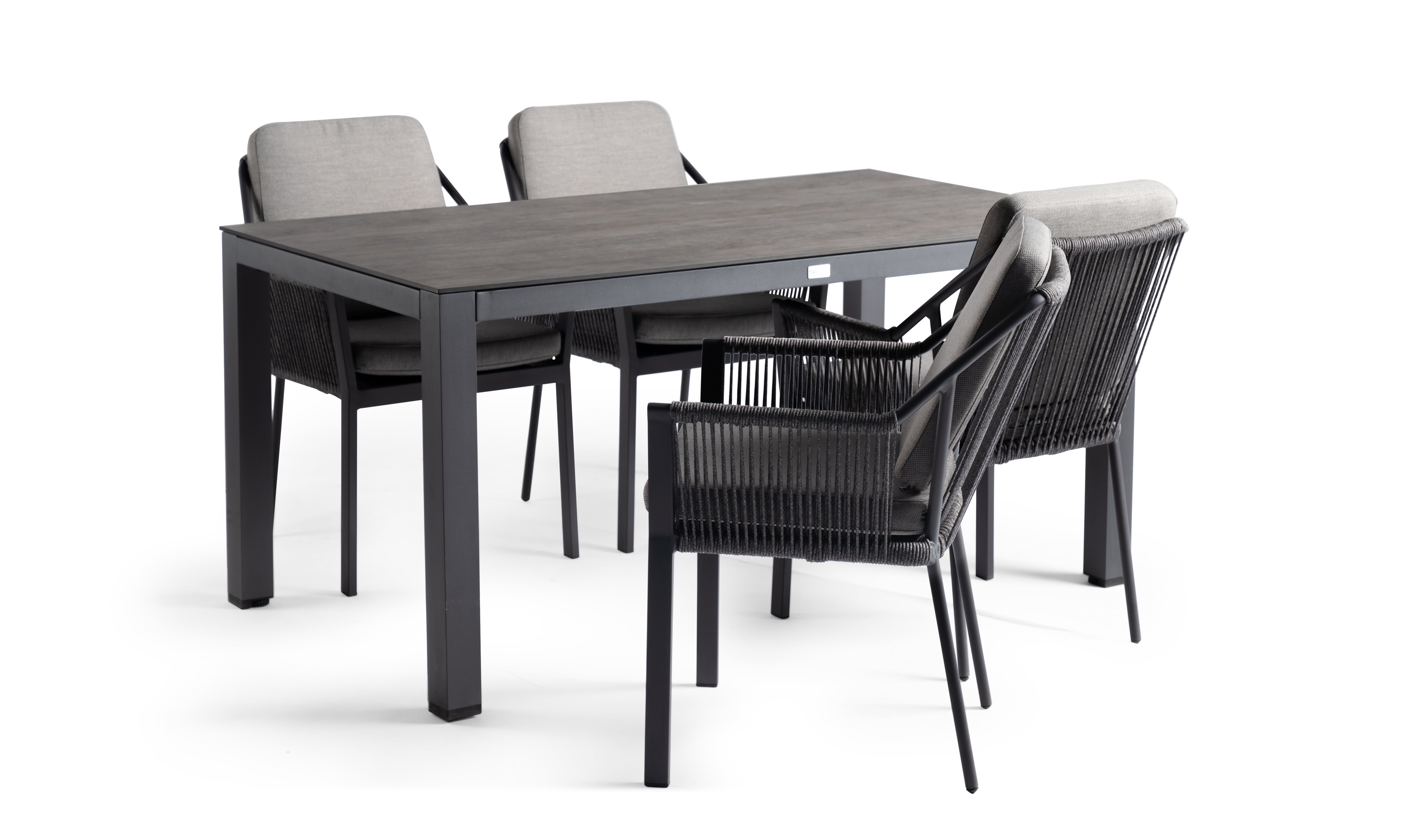 Tierra Outdoor-Essset Liv anthrazit - Briga waldgrau 5-teilig
