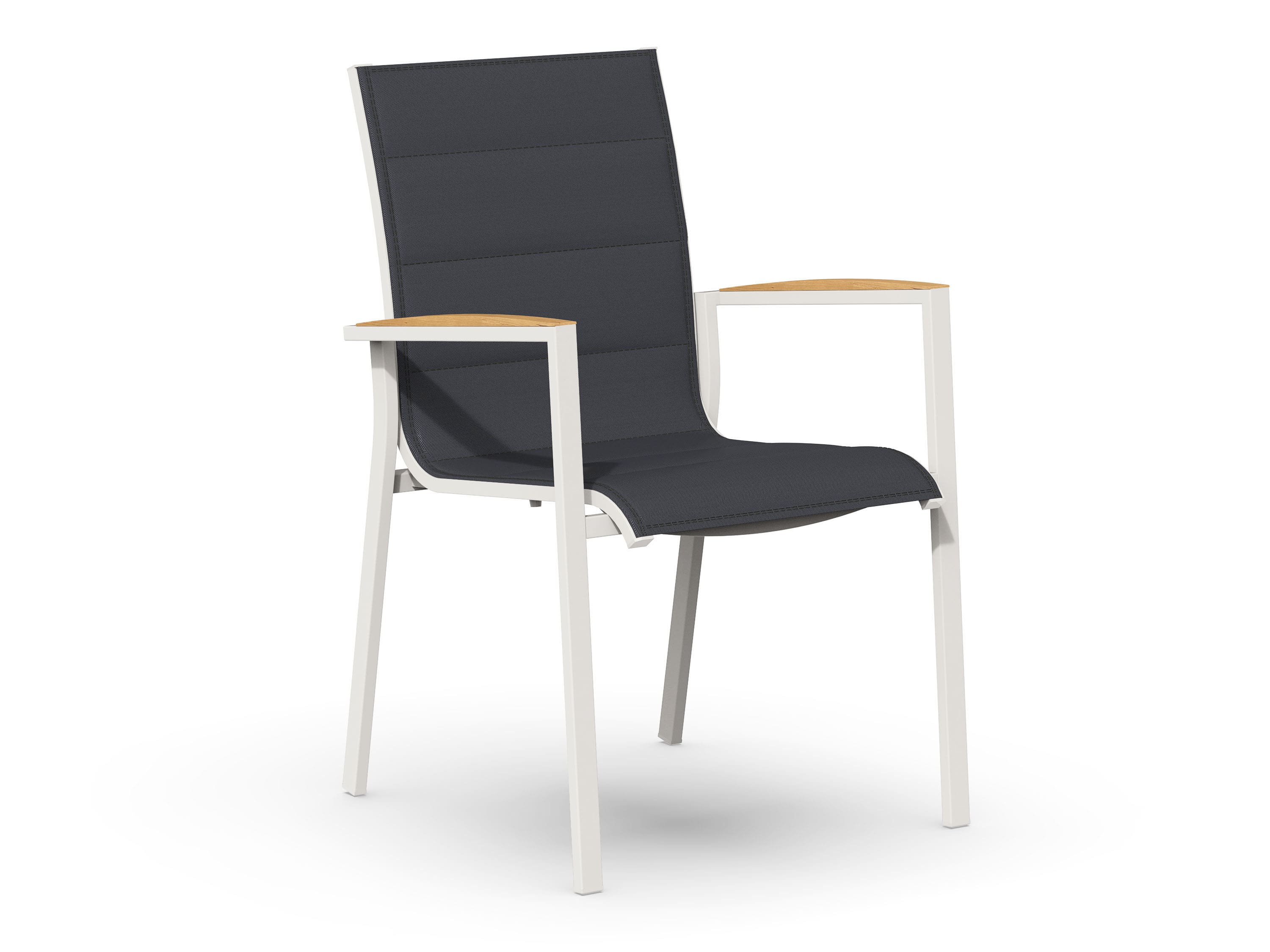 Tierra Outdoor Stapelstuhl Foxx cremeweiß/teak