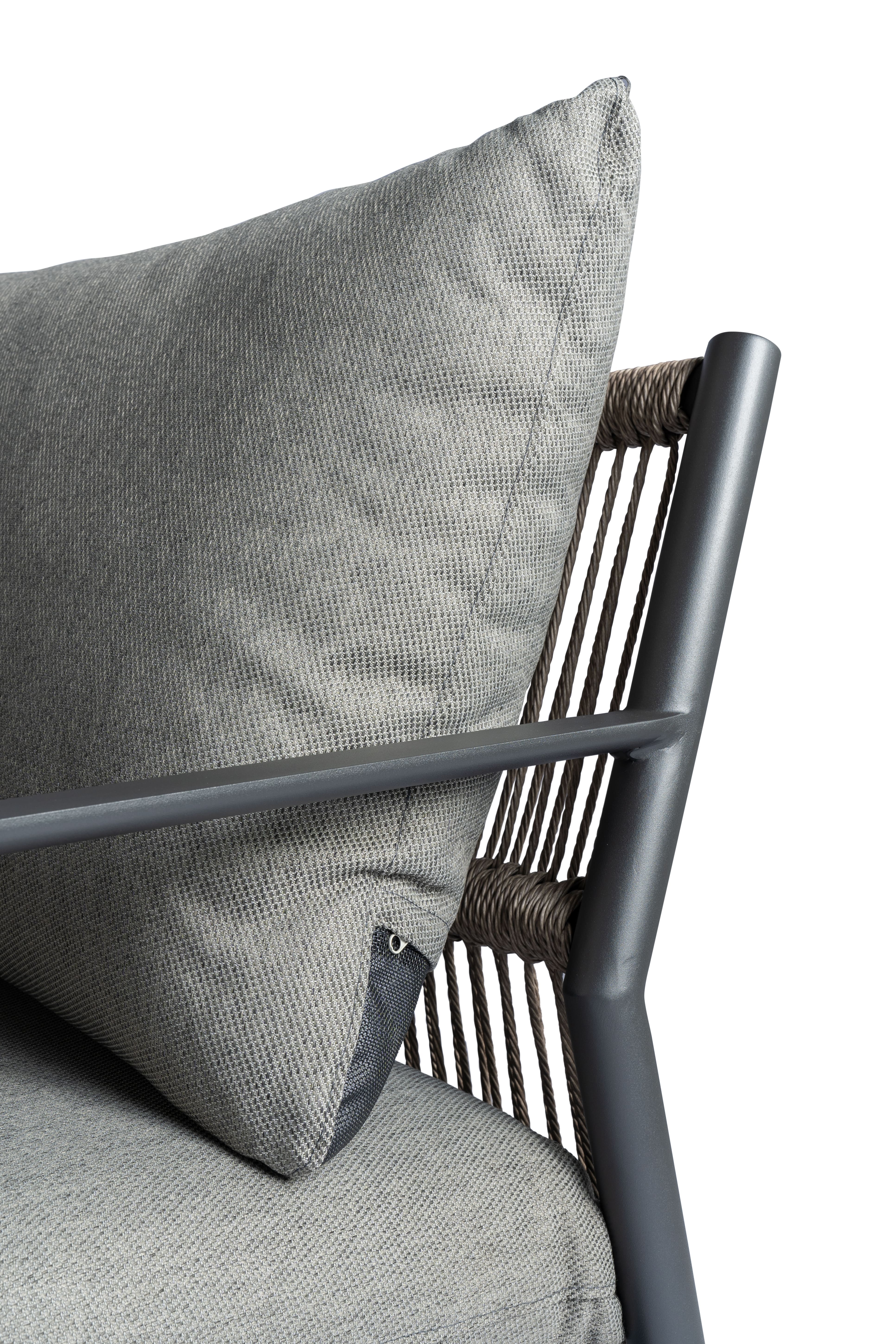 Tierra Outdoor Lounge Corner Monti Charcoal 4-teilig