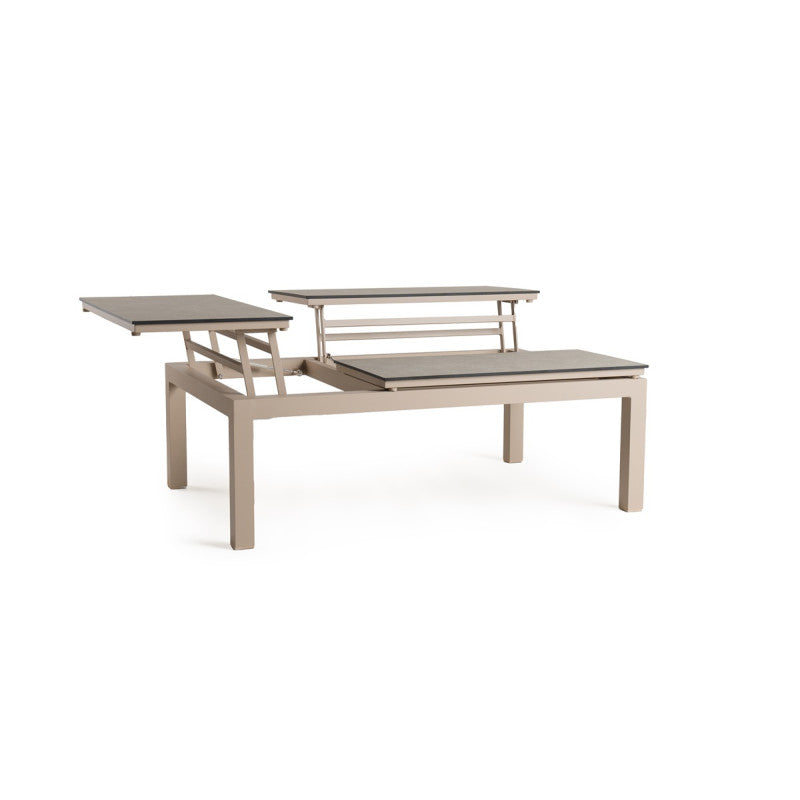 Tierra Outdoor Flip-up Loungetafel Trespa ophira 120x80cm champange