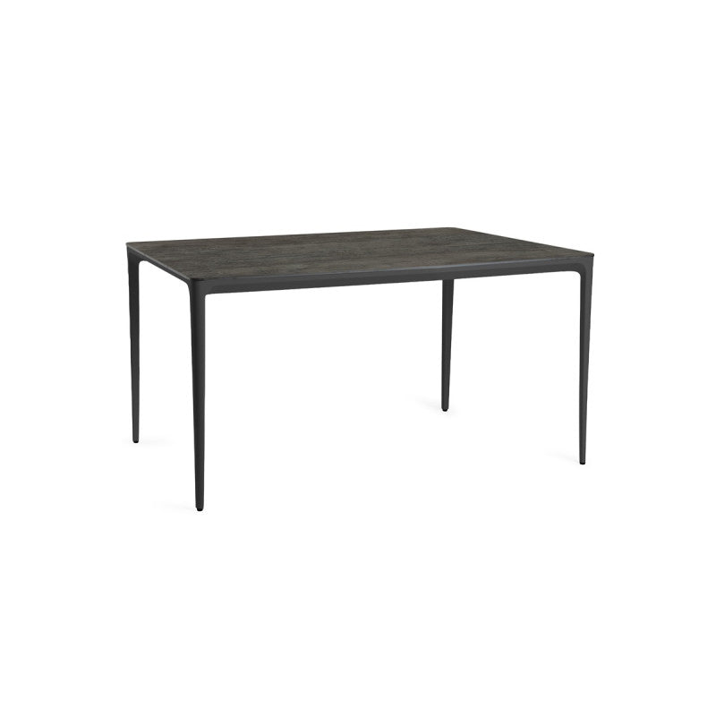 Tierra Outdoor Elegante Diningtafel Trespa forest grey 160x92cm charcoal