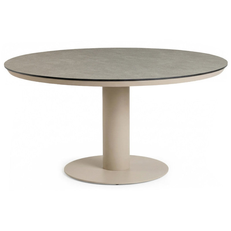 Tierra Outdoor Moreno Diningtafel Trespa ophira ø150cm champagne