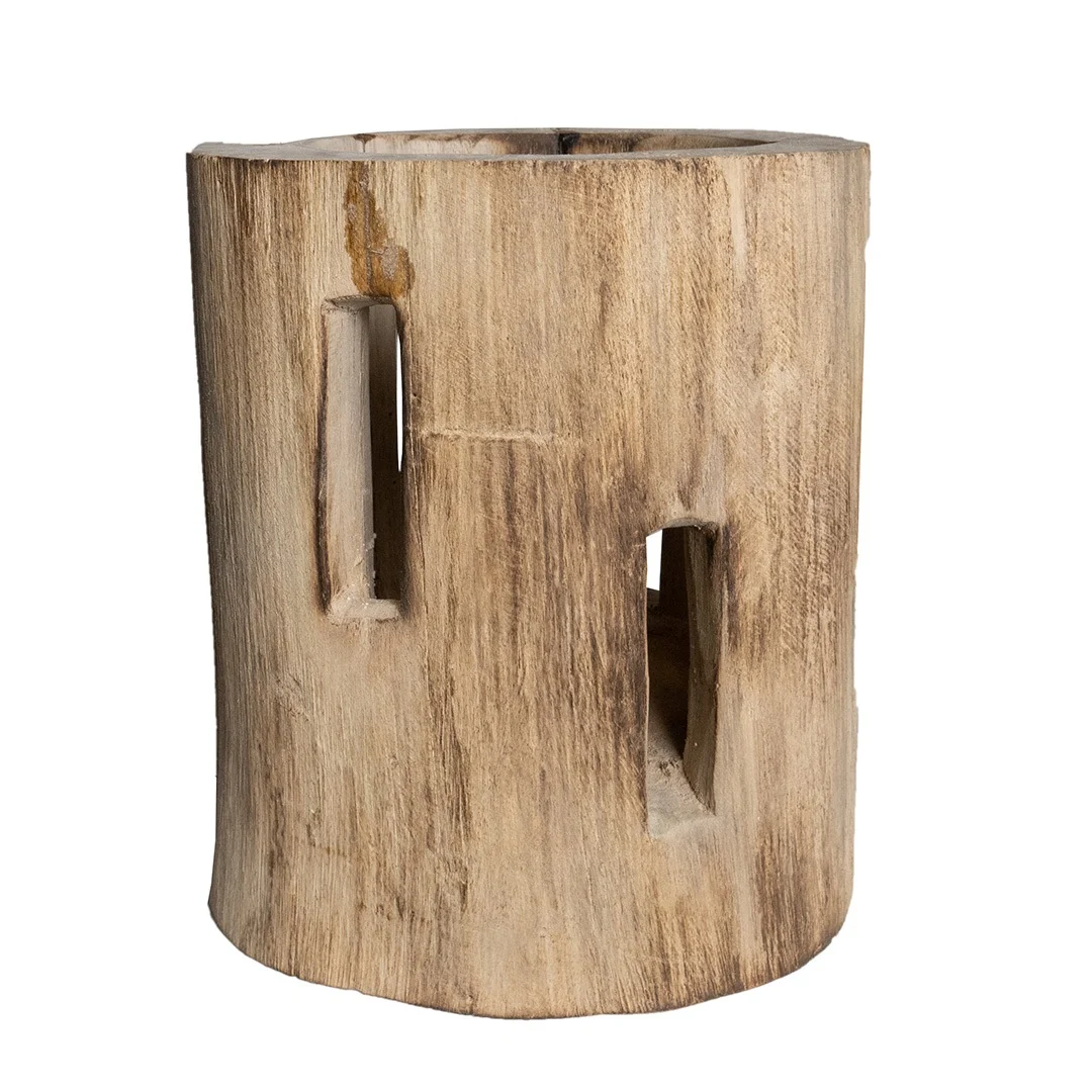 Jojo Living Teakholz Kerzenhalter - M