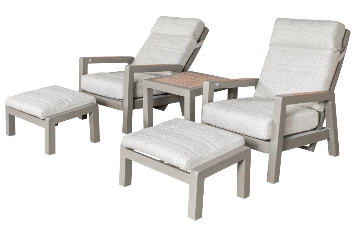 Sens-line Valerie Loungeset 5-delig taupe