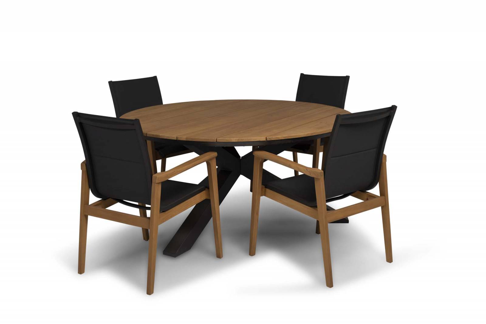 Tierra Outdoor Diningset Avero-Oribtal Ø120cm 5-teilig