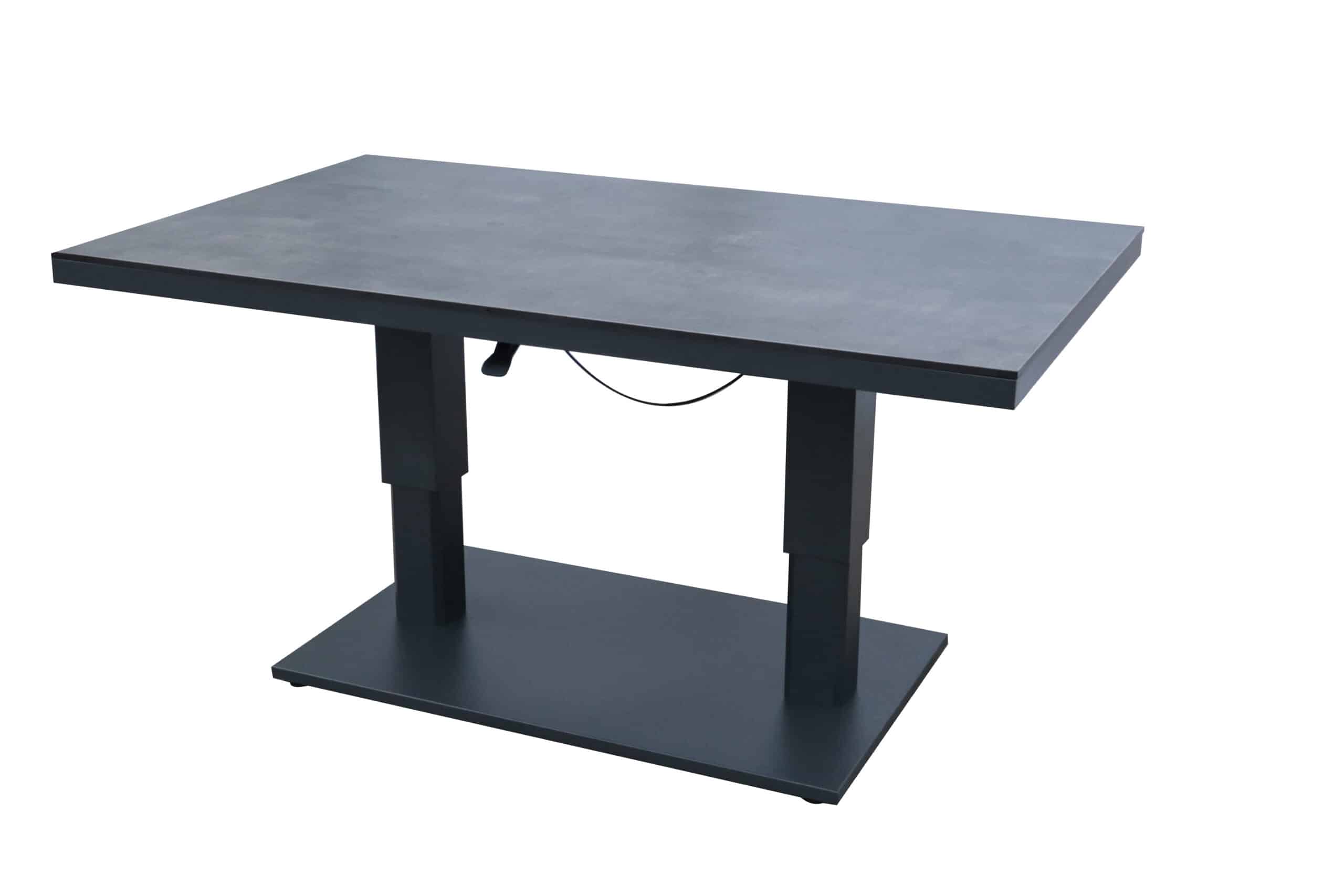 Sens-line Loungetisch verstellbar Castello HPL Anthrazit 120x80cm