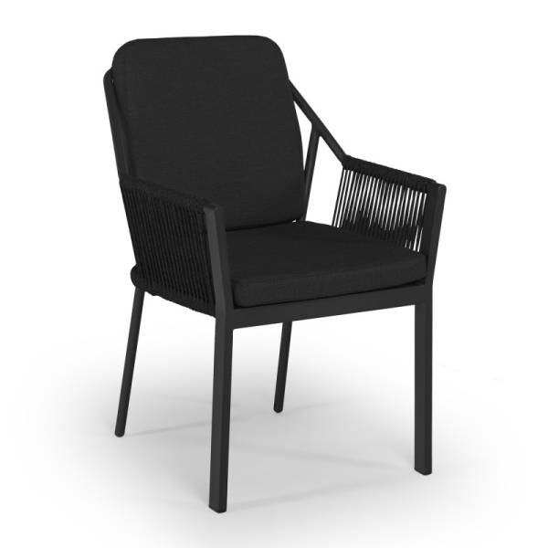 Tierra Outdoor Essstuhl Liv schwarz