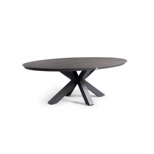 Tierra Outdoor-Essgruppe Liv - Oblong waldgrau 200x110cm 7-teilig