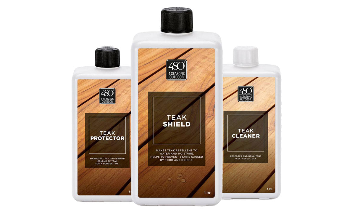 4 Seasons Outdoor Teakhout onderhoudspakket 3-delig
