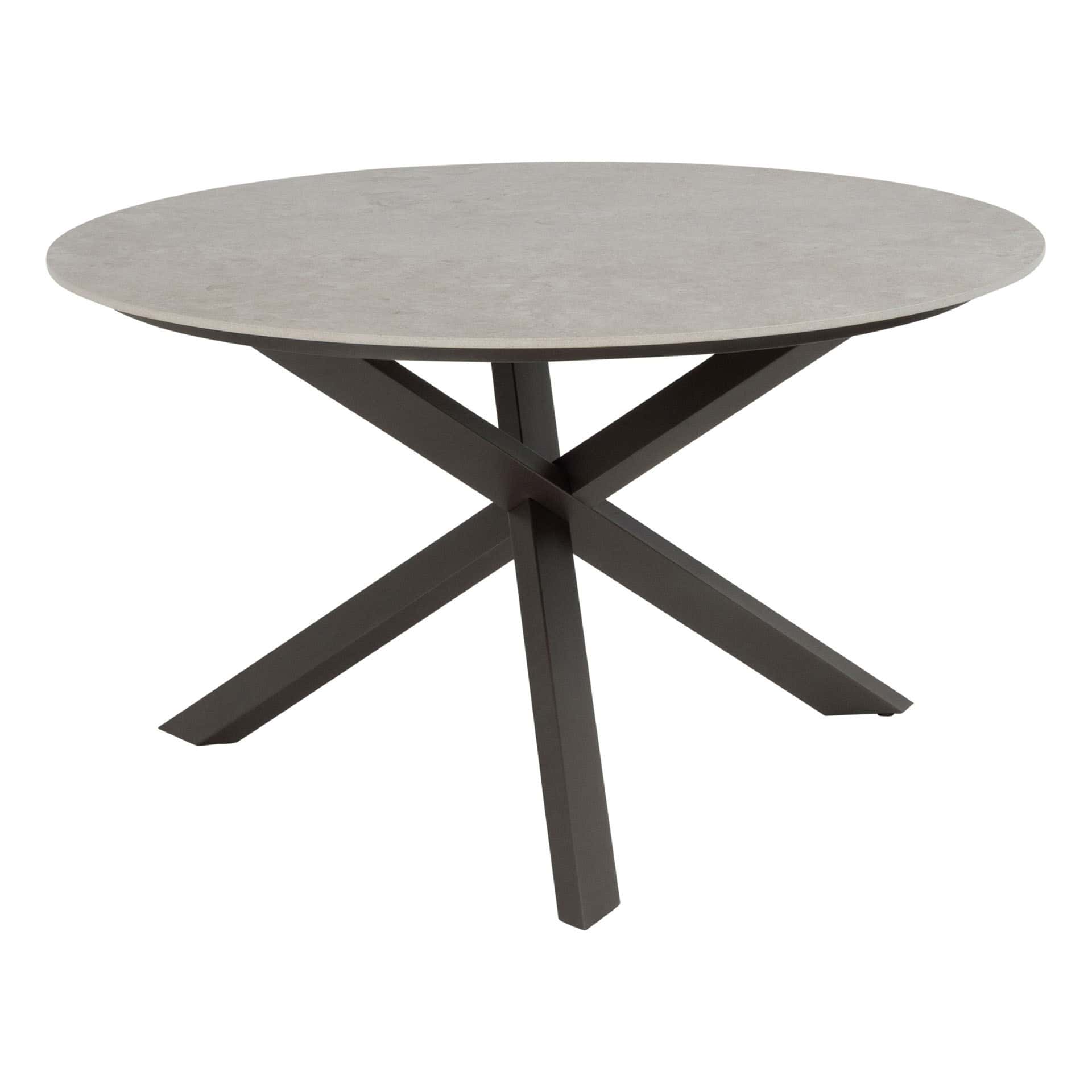 Taste 4SO Diningtafel Prado RVS/keramiek terre Ø130cm