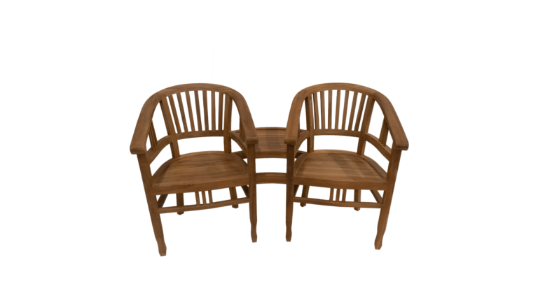 Jojo Living Gartenbank Tete a tete aus Teakholz