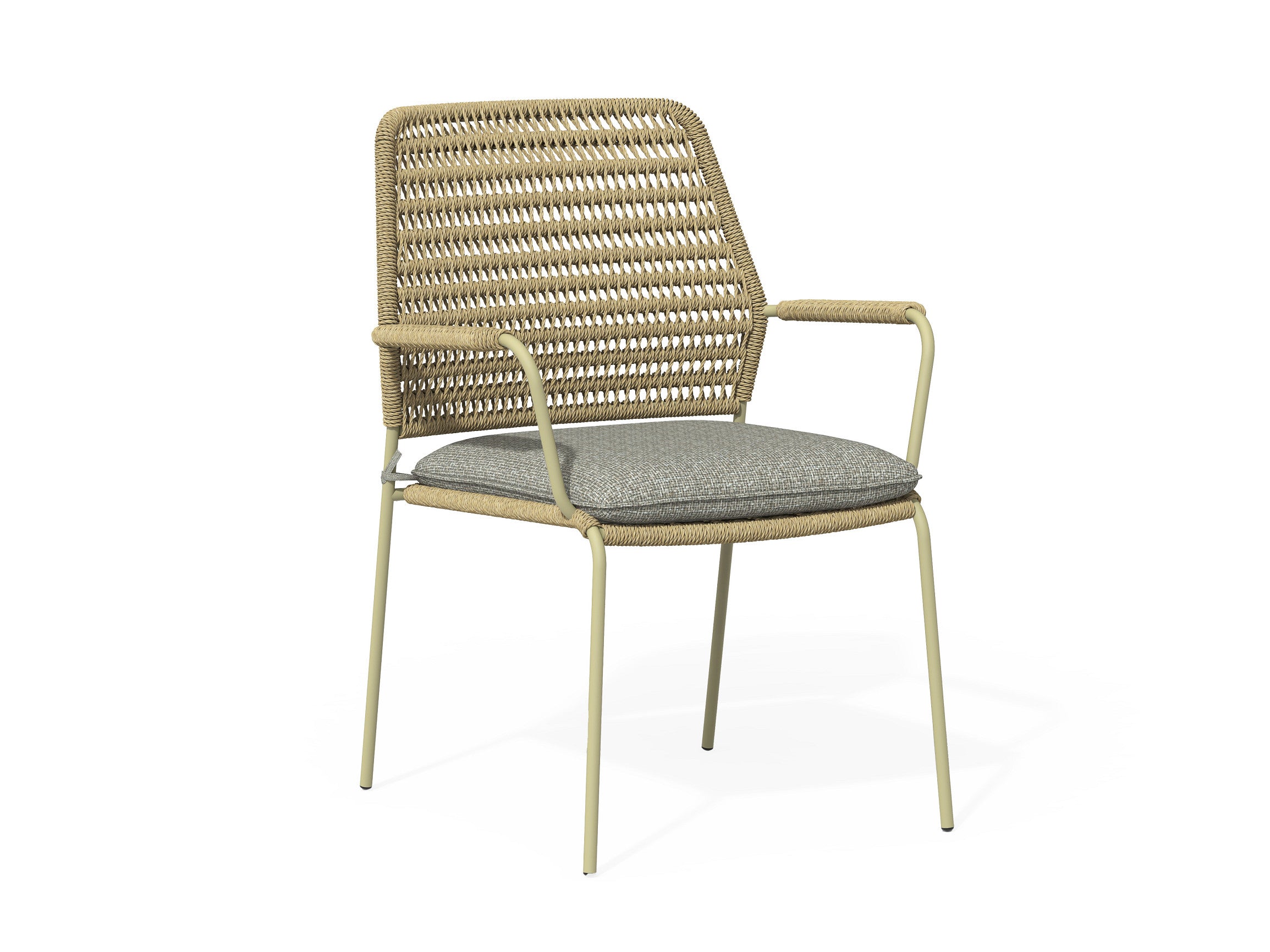 Tierra Outdoor Stapelstuhl David olivgrün