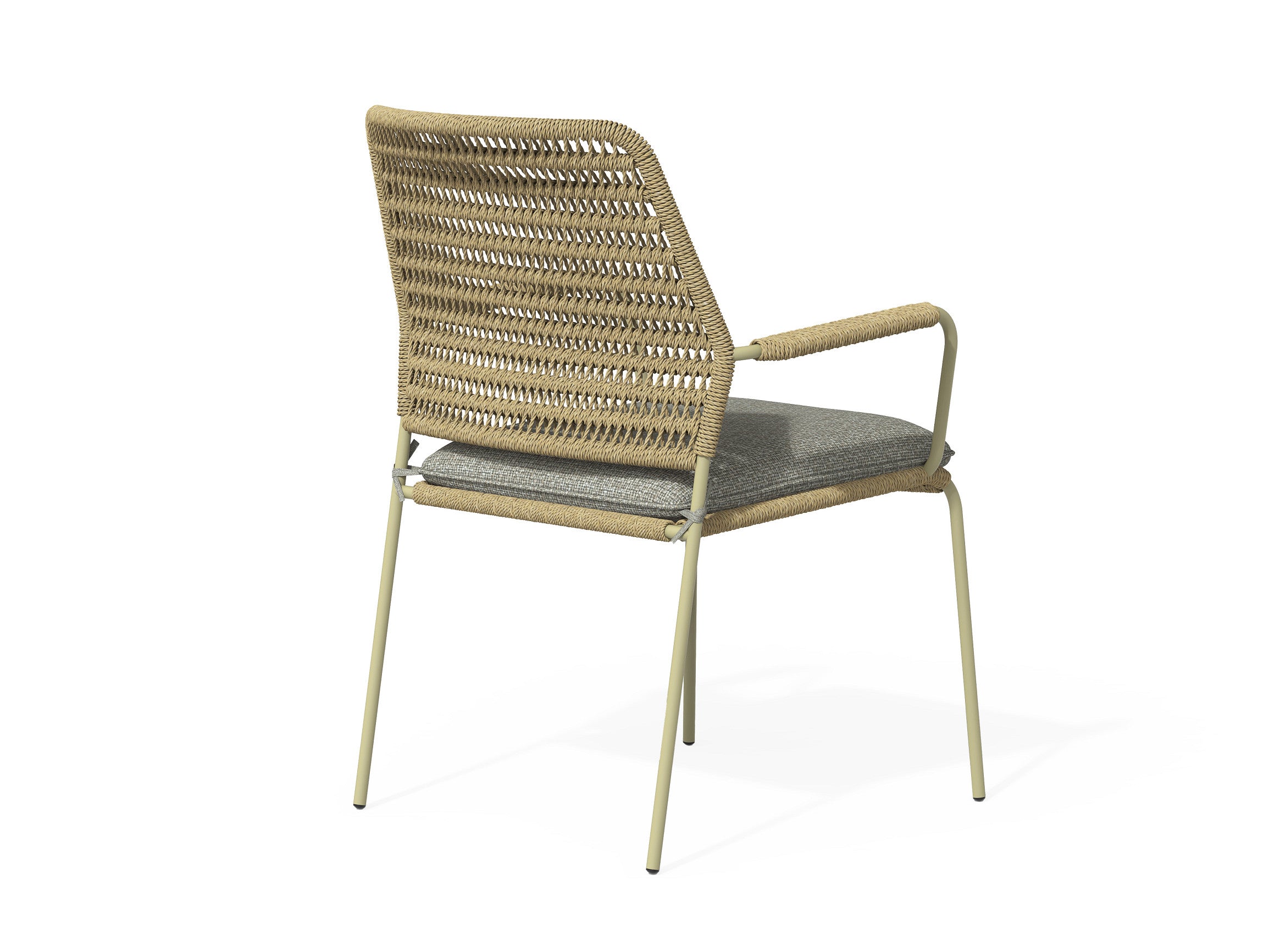 Tierra Outdoor Stapelstuhl David olivgrün