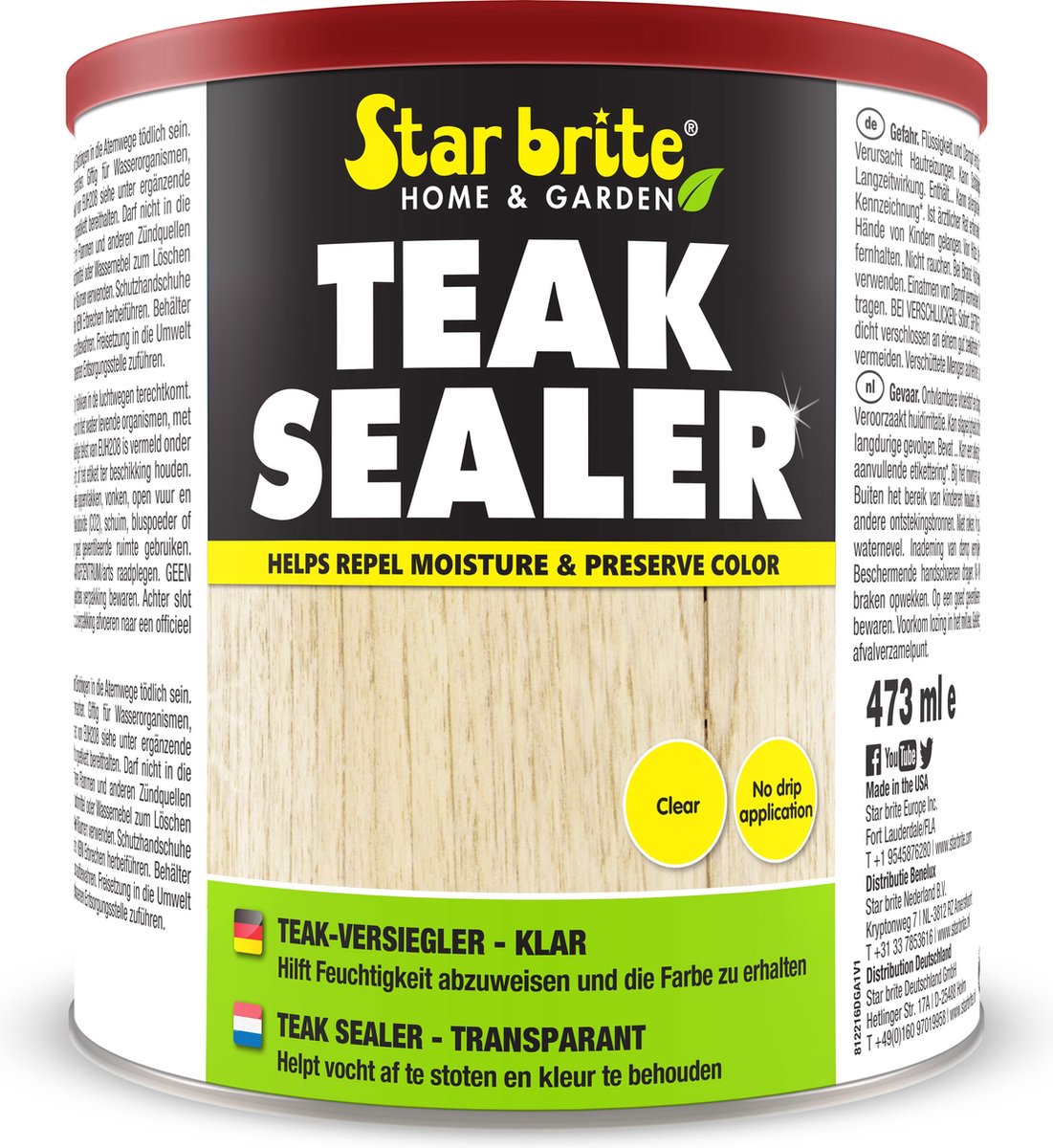 Star Brite Teak Sealer – Transparent 473 ml