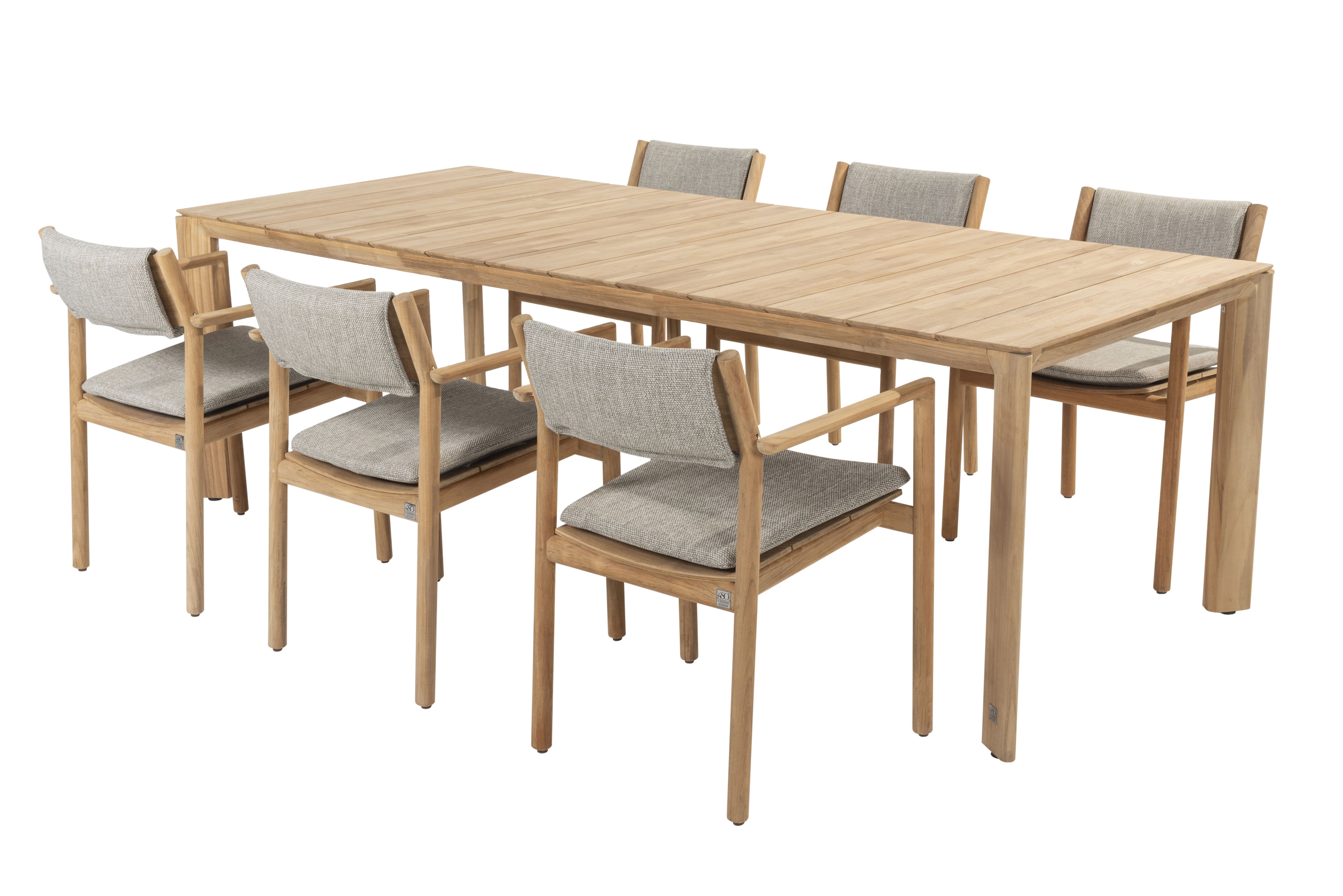 4 Seasons Outdoor Diningset Levi-Liam teak 240x100cm 7-delig