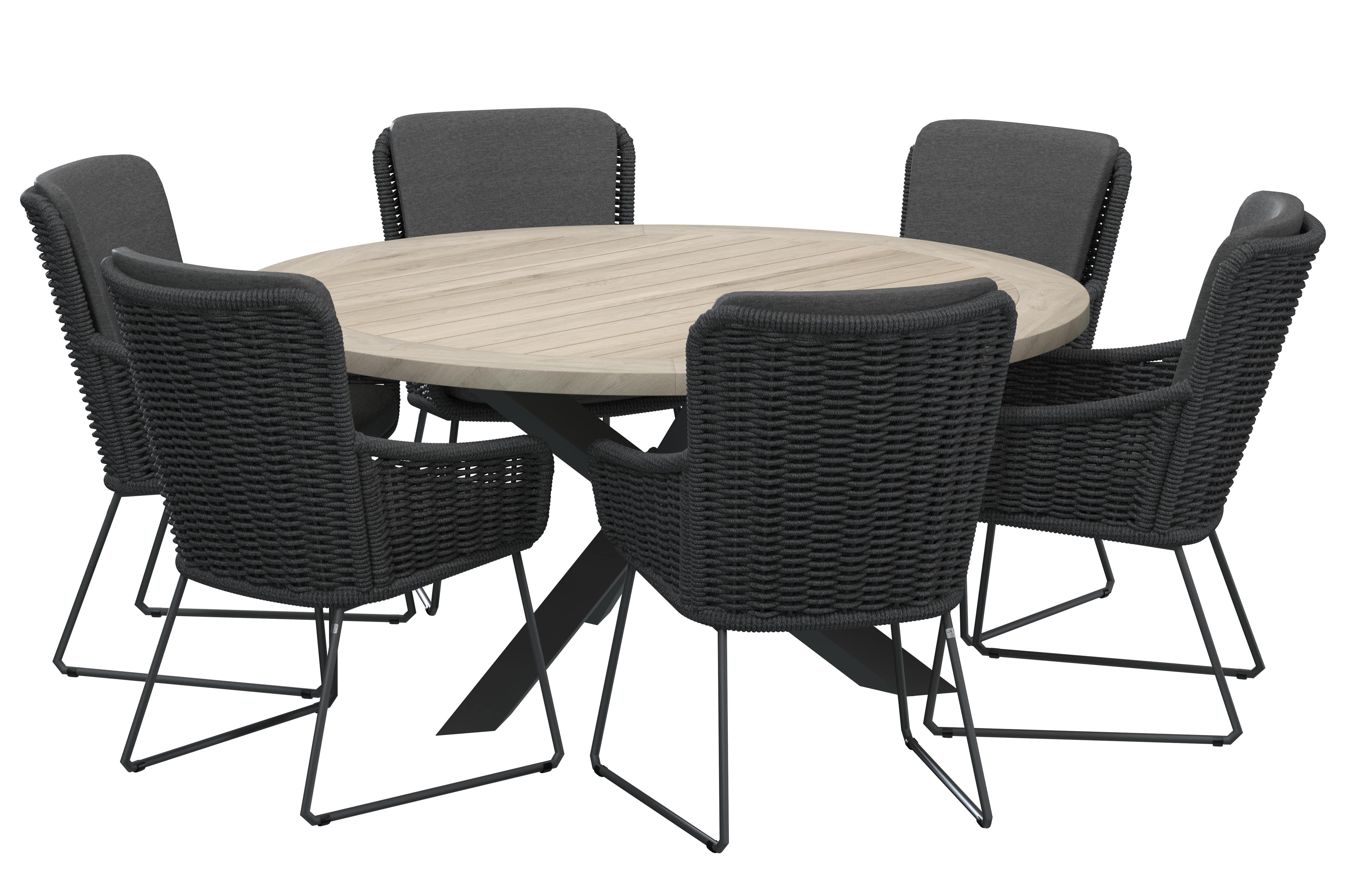 4 Seasons Outdoor Wing-Lover Ø160cm Essgruppe 7-teilig