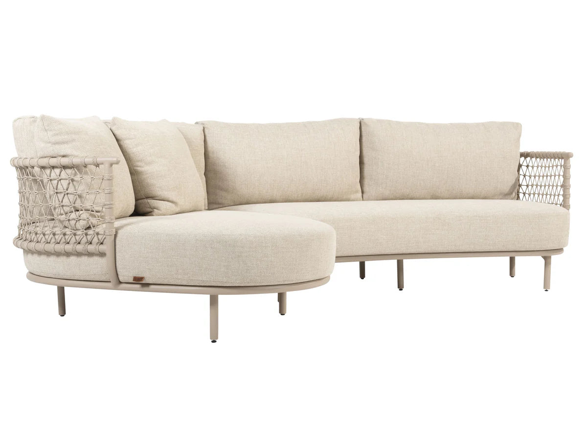 4 Seasons Outdoor Chaiselongue Sardinia latte 4-teilig