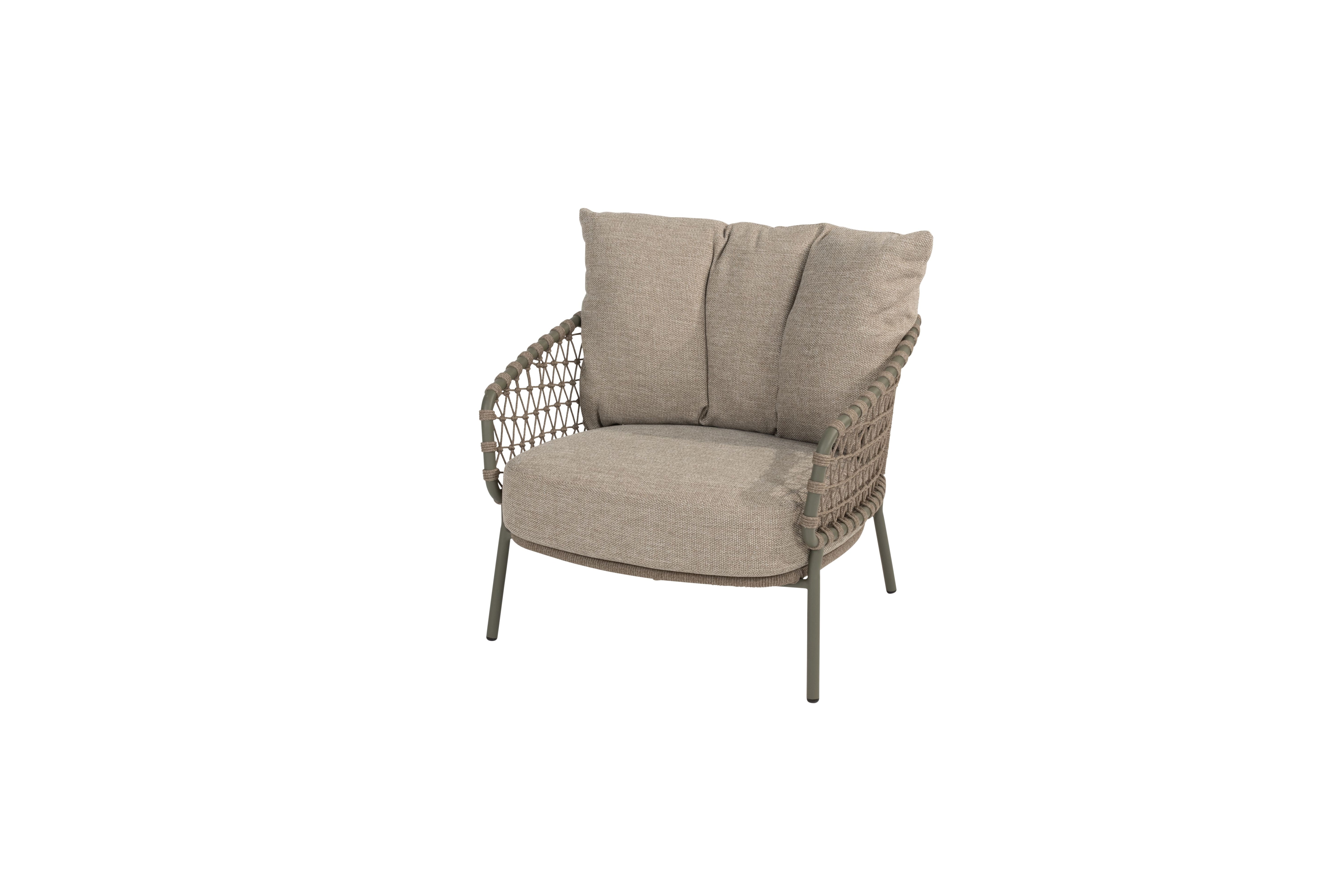 4 Seasons Outdoor Loungestoel Jura olive