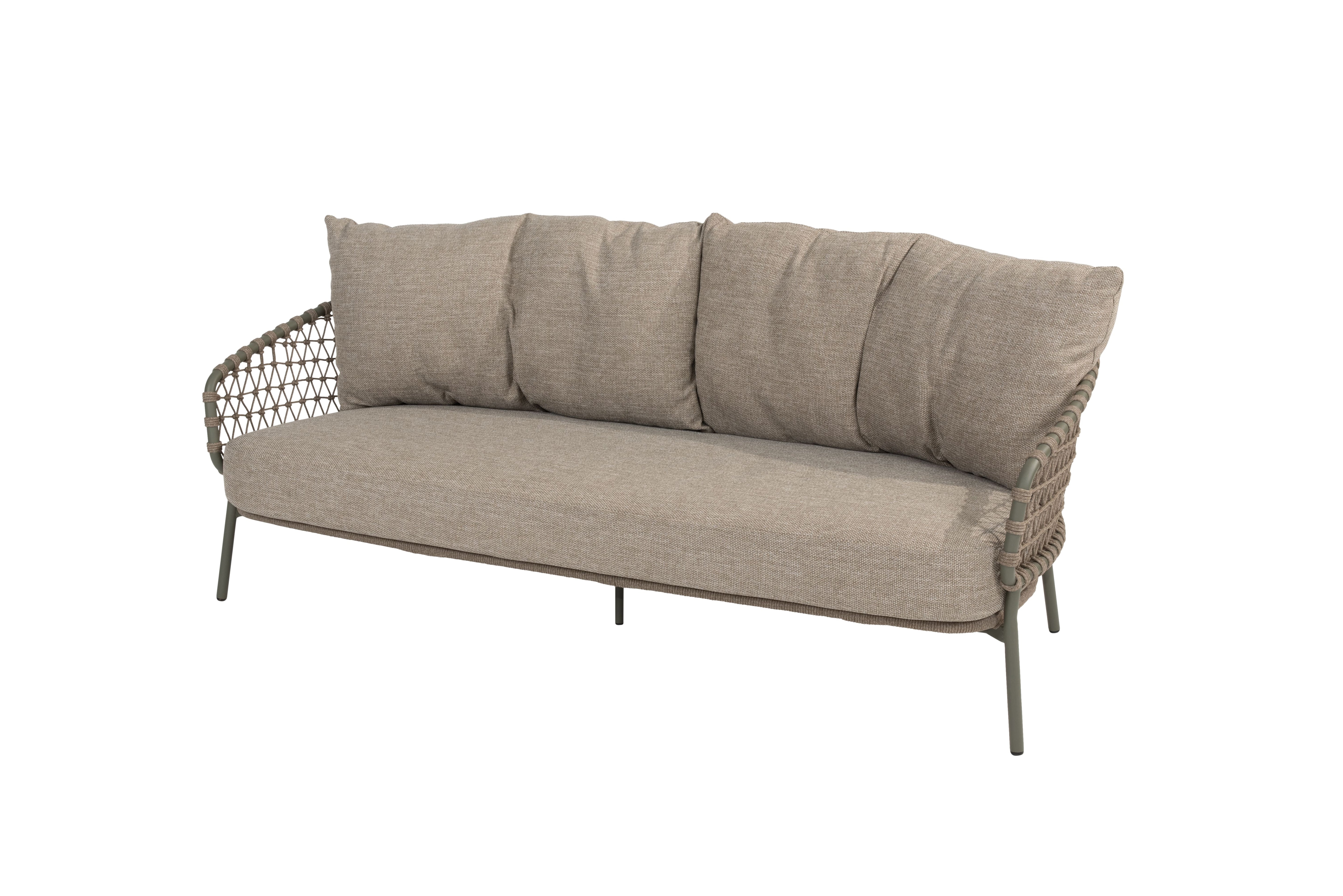 4 Seasons Outdoor Loungebank Jura 3-zits olive