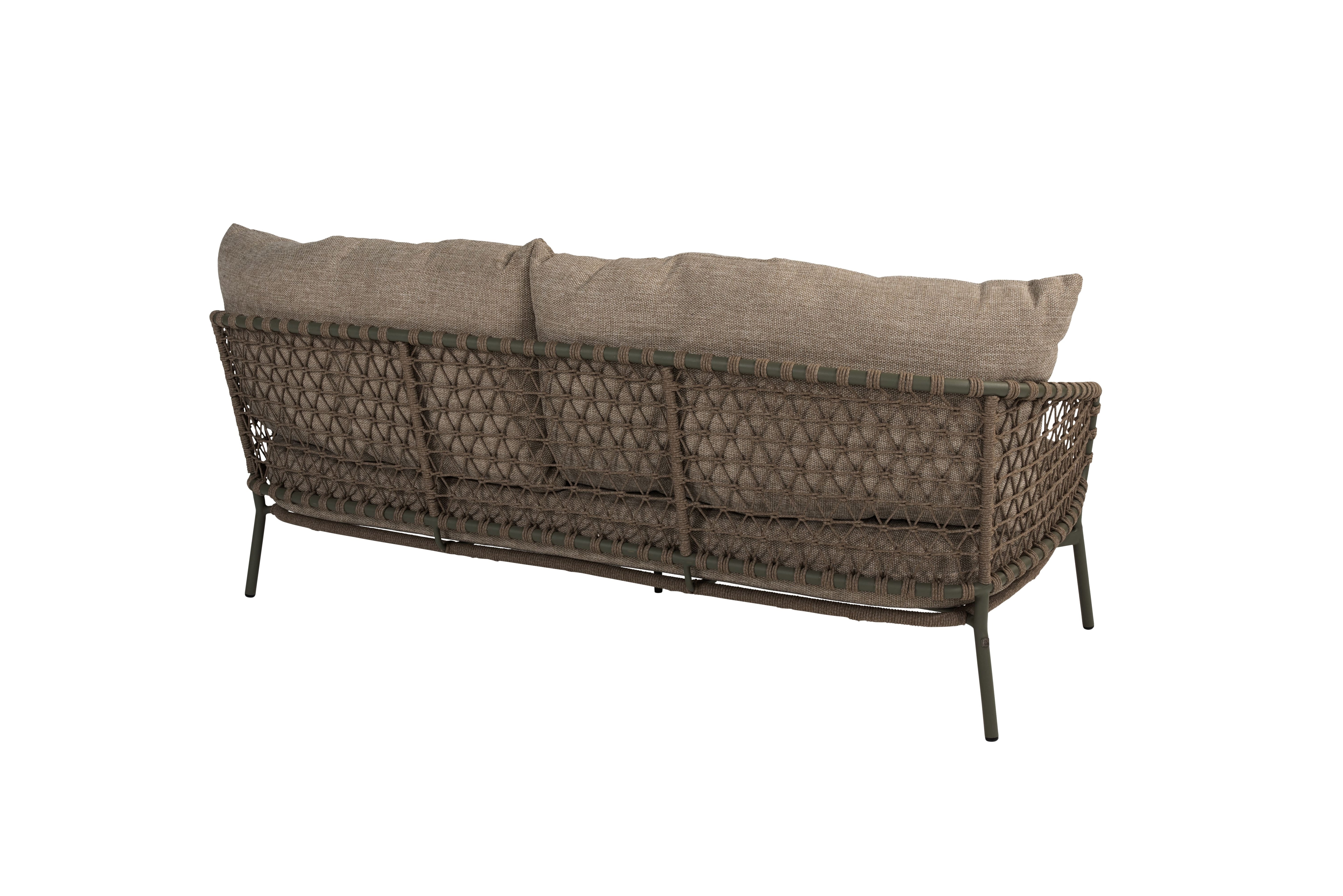4 Seasons Outdoor Lounge Sofa Jura 3-Sitzer oliv