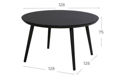 Hartman Sophie Studio HPL Tisch Ø128cm schwarz