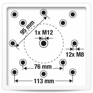 Platin-Inground-Sonnenschirmständer