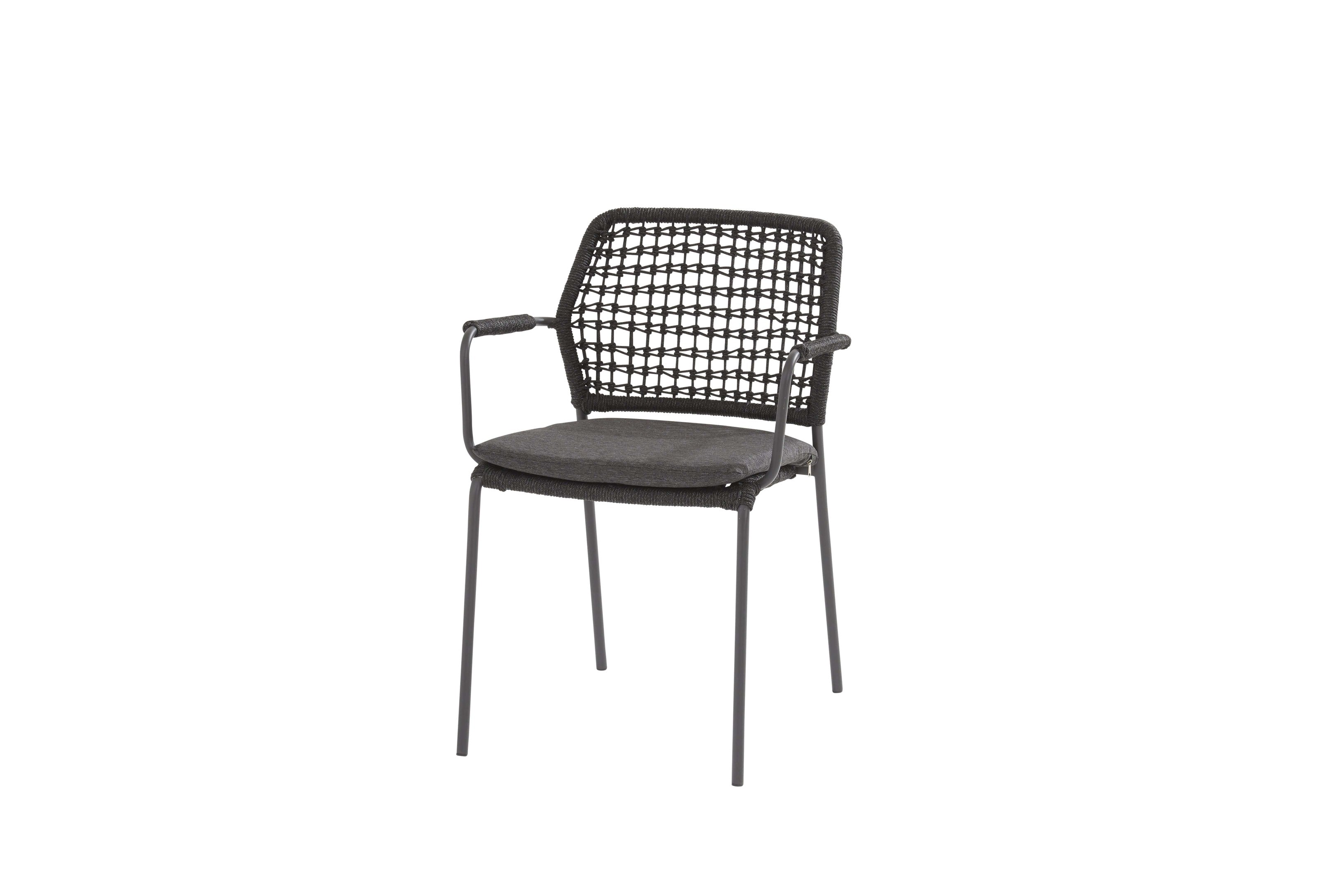 4 Seasons Outdoor Barista Anthrazit-Goa HPL Schiefer Anthrazit 95cm Essgruppe 5-teilig