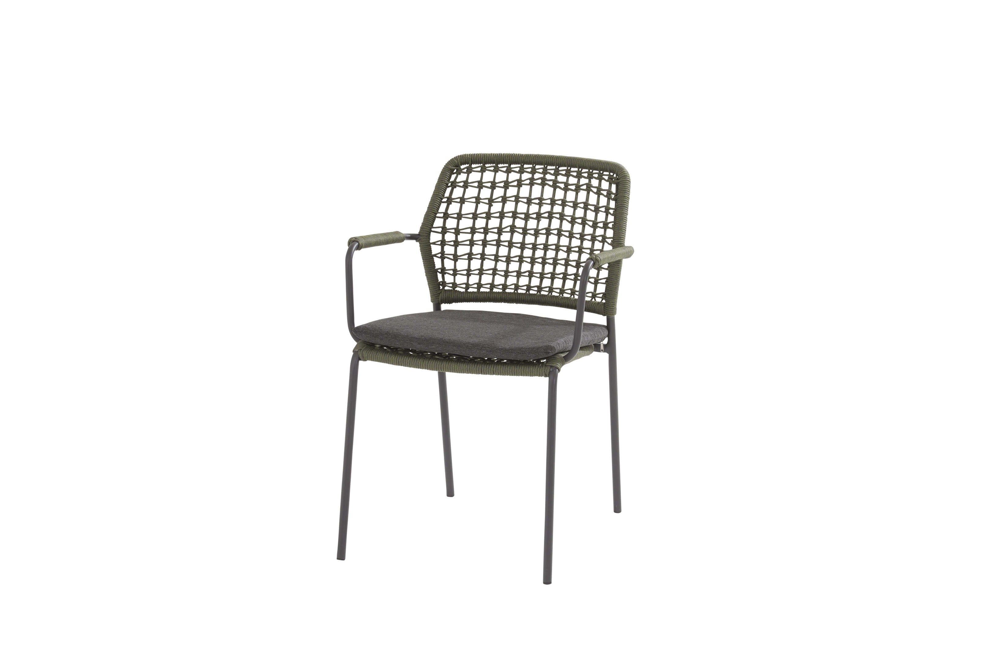 4 Seasons Outdoor Barista Green-Goa HPL Schiefer Anthrazit 160cm Essgruppe 5-teilig