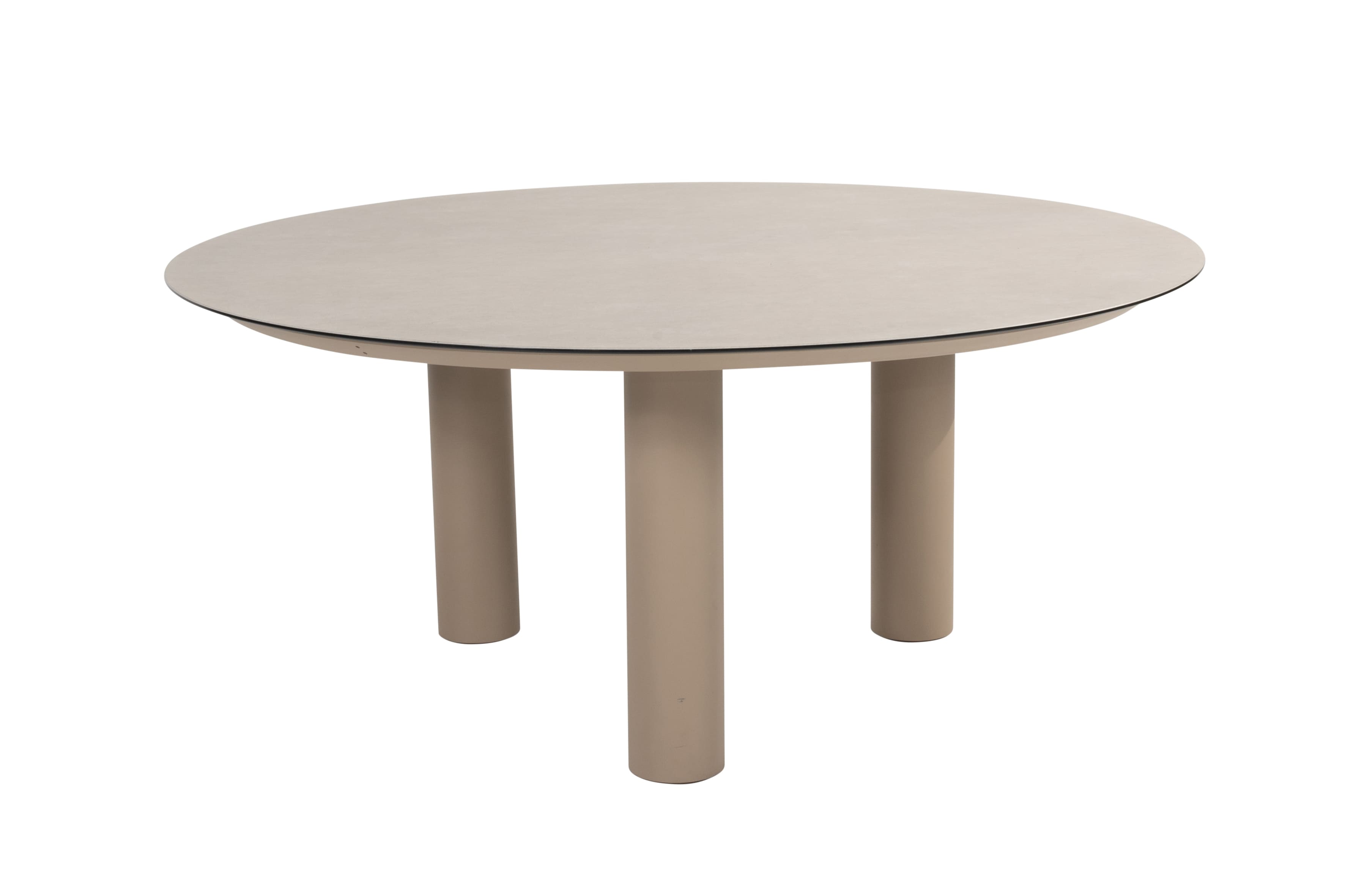 Taste 4SO Diningtafel Donato Ø160 cm geprint keramiek latte