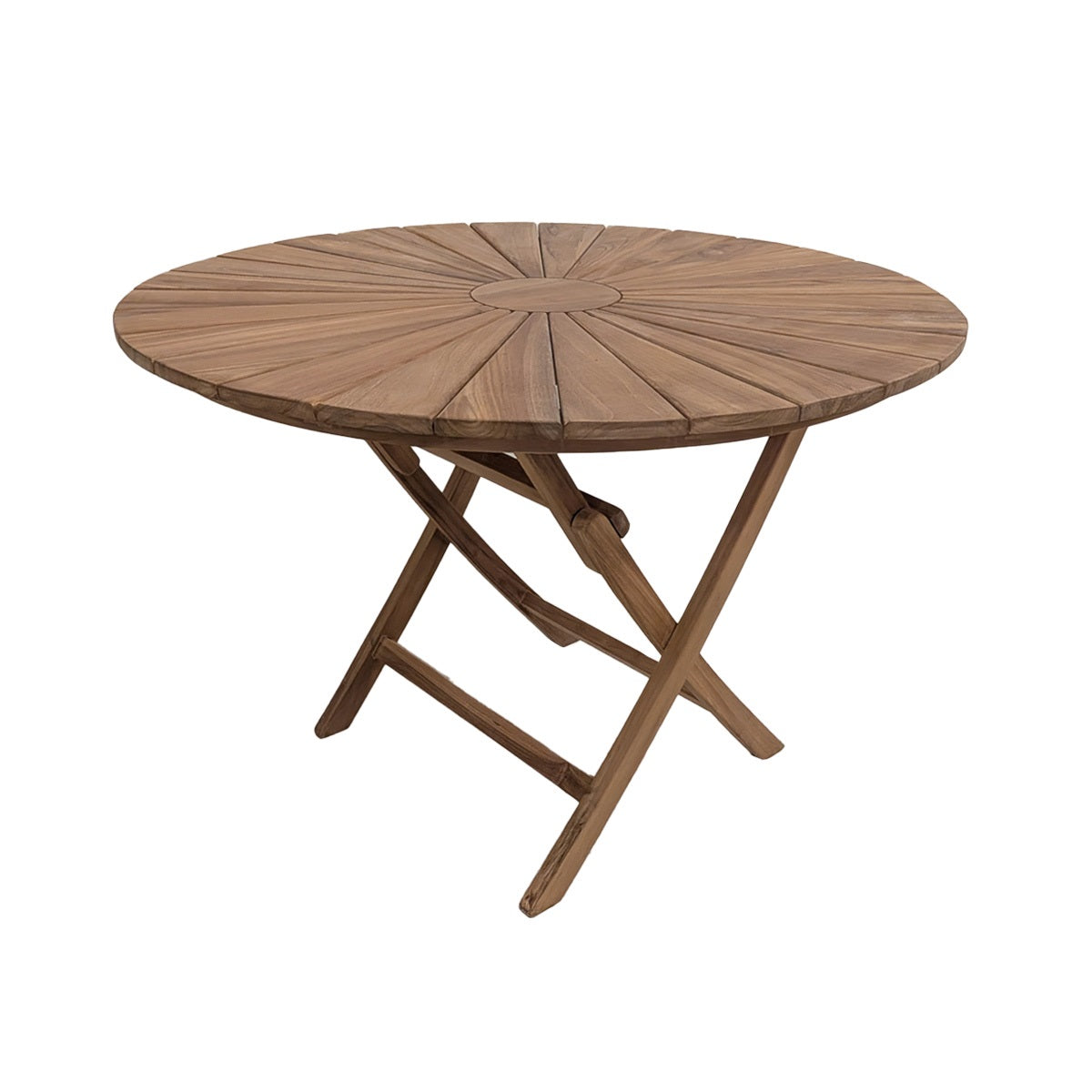 Jojo Living Klapptisch Lombok Teak Ø110cm