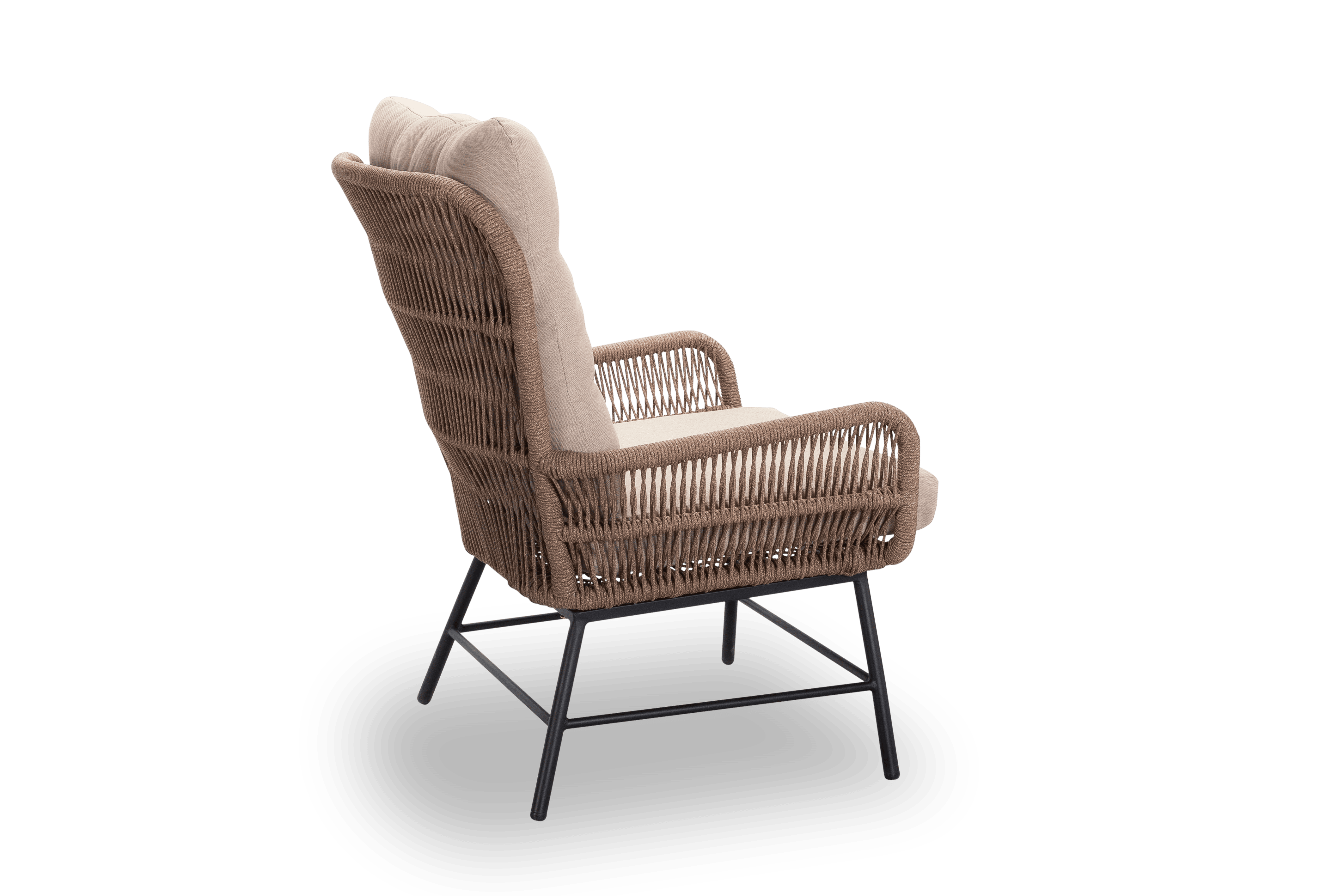 Mondial Living Loungestoel Dex Rope sahara dust