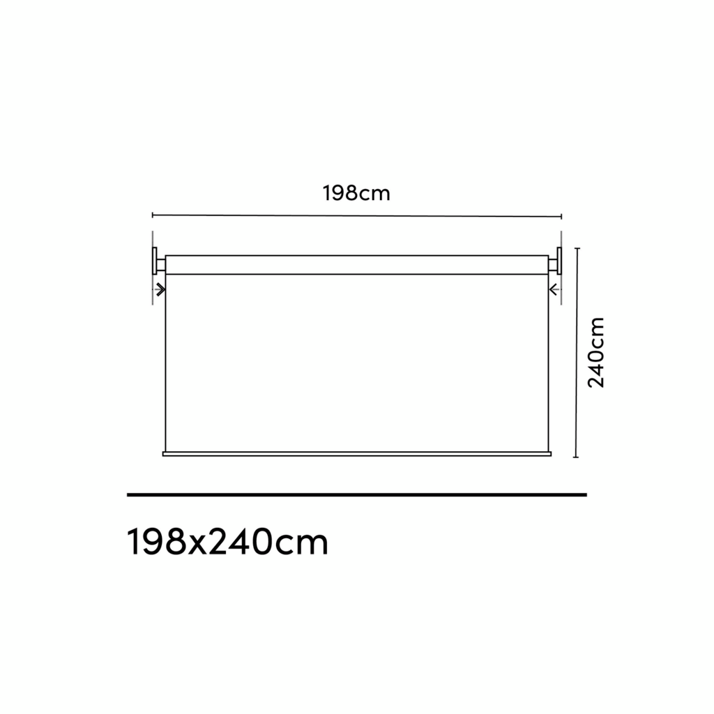 Rollo B 1,98 x L 2,4m, Anthrazit