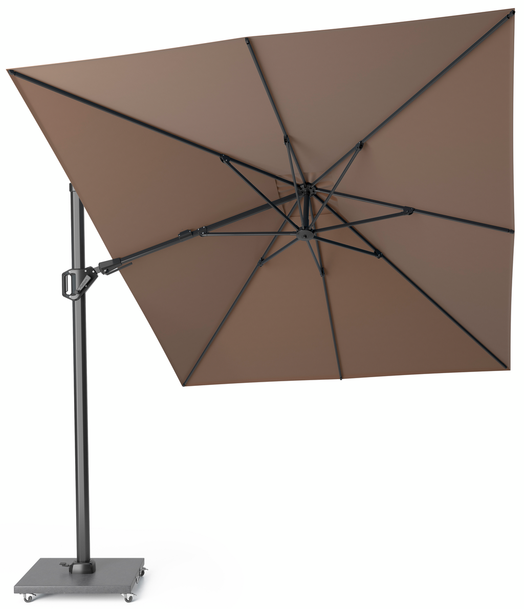 Platinum Zweefparasol Challenger T² Premium 260x350cm Havana