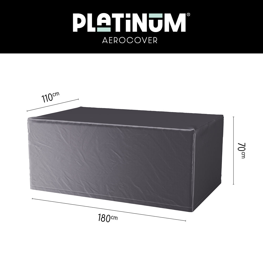 Platin-Gartentischabdeckung 180x110xH70