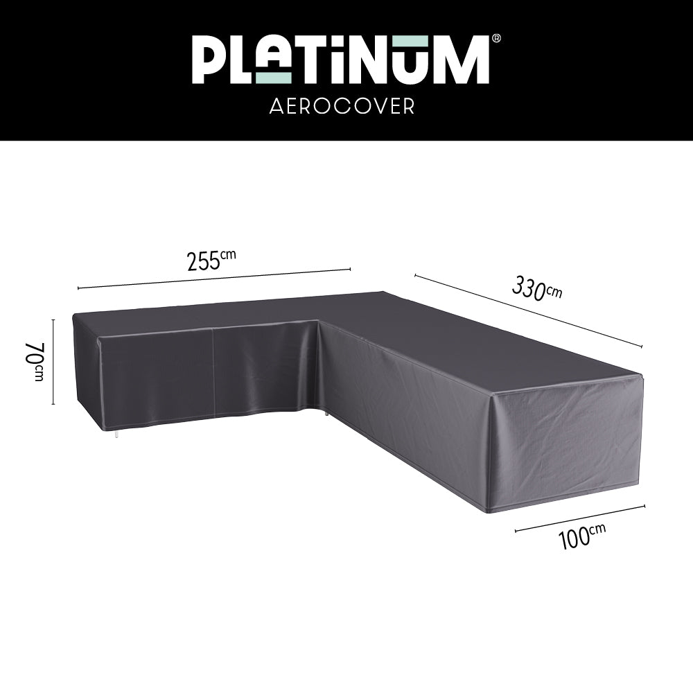 Platinum Lounge-Set-Abdeckung Eckset rechts 330x255x100xH70