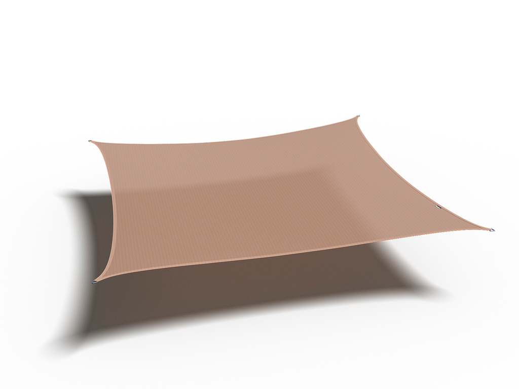 Coolfit Quadrat 3,6 x 3,6 x 3,6 x 3,6 m, Sand